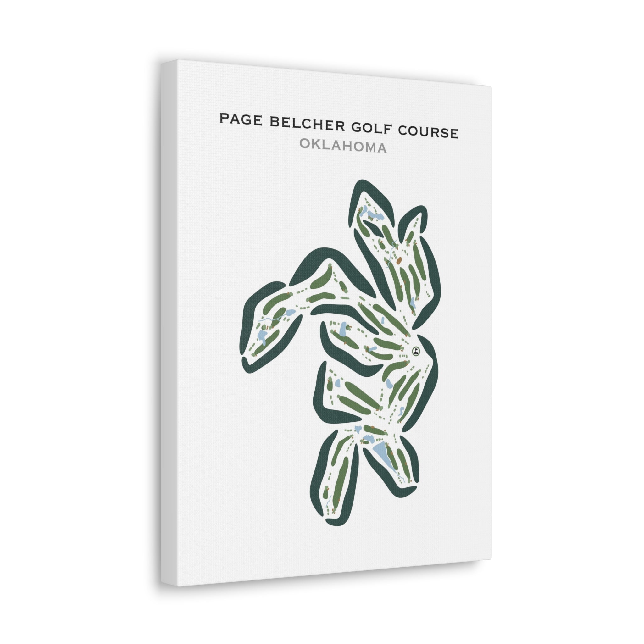 Page Belcher Golf Course, Oklahoma - Printed Golf Courses