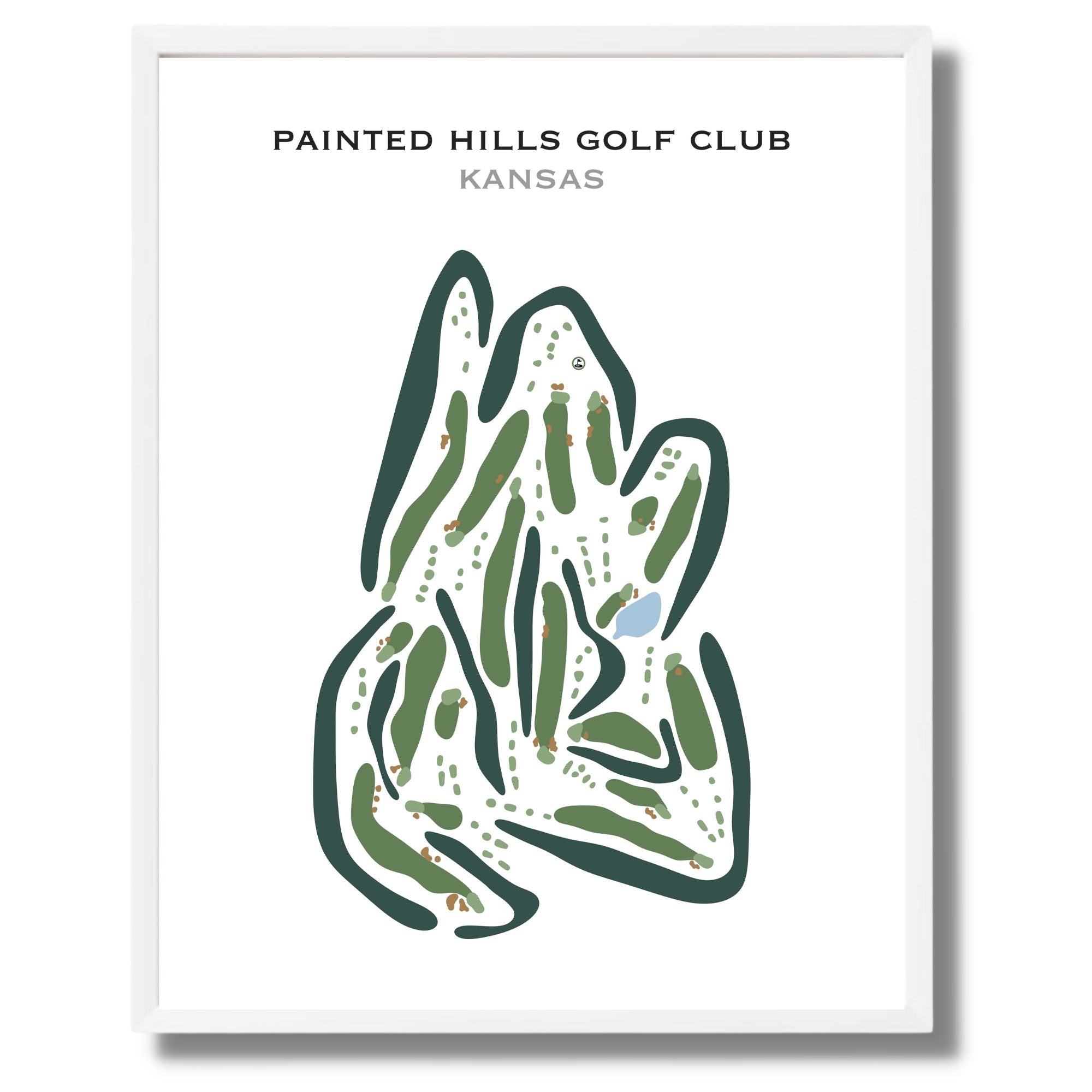 Painted Hills Golf Club, Kansas - Printed Golf Courses