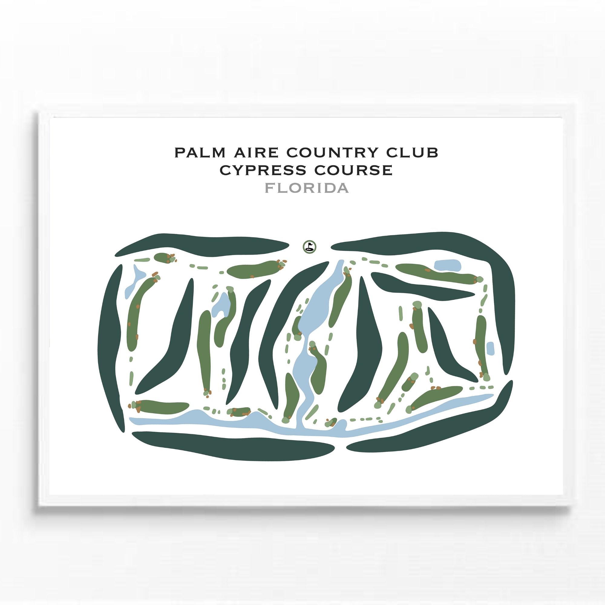 Palm Aire Country Club - Cypress Course, Florida - Printed Golf Courses