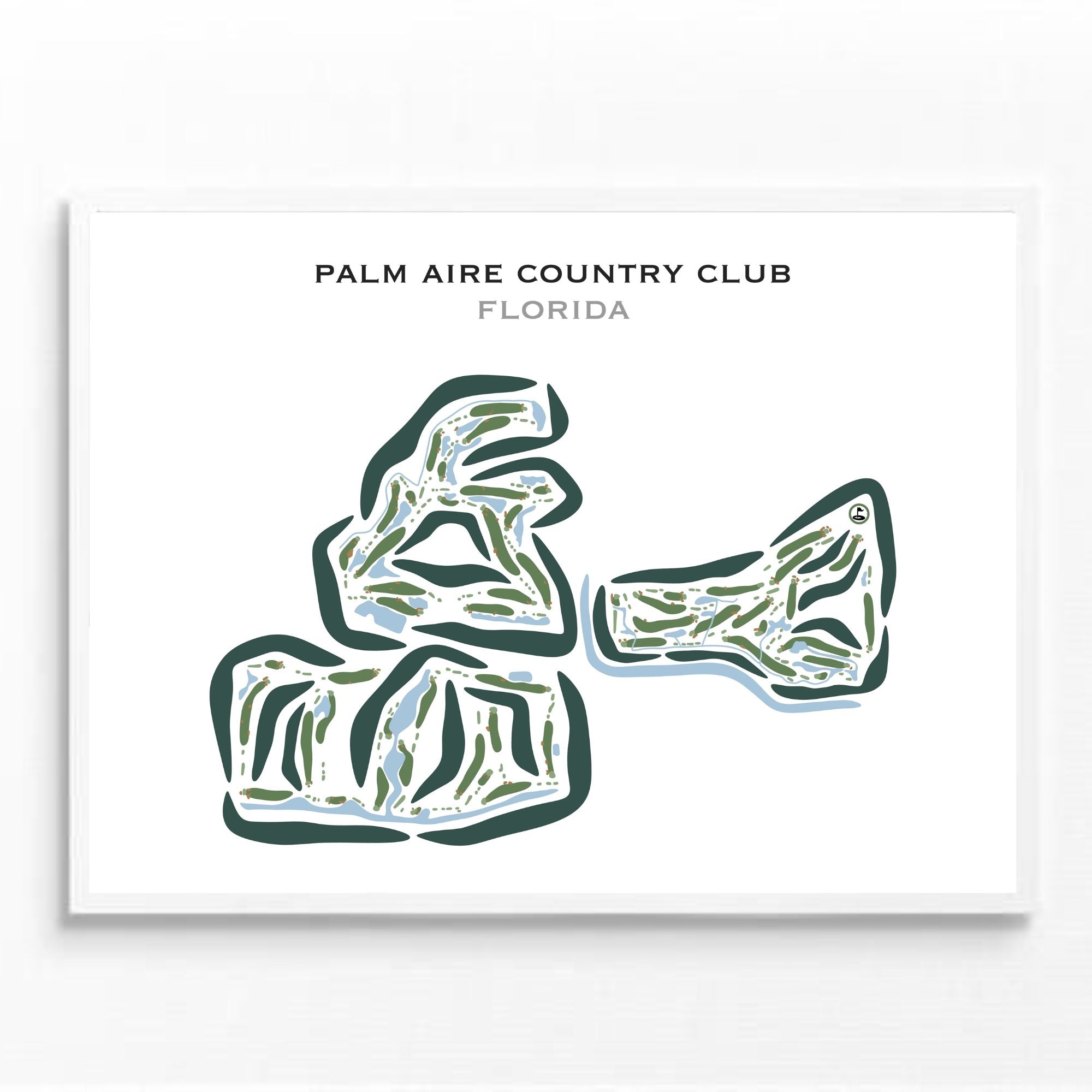 Palm Aire Country Club, Florida - Printed Golf Courses