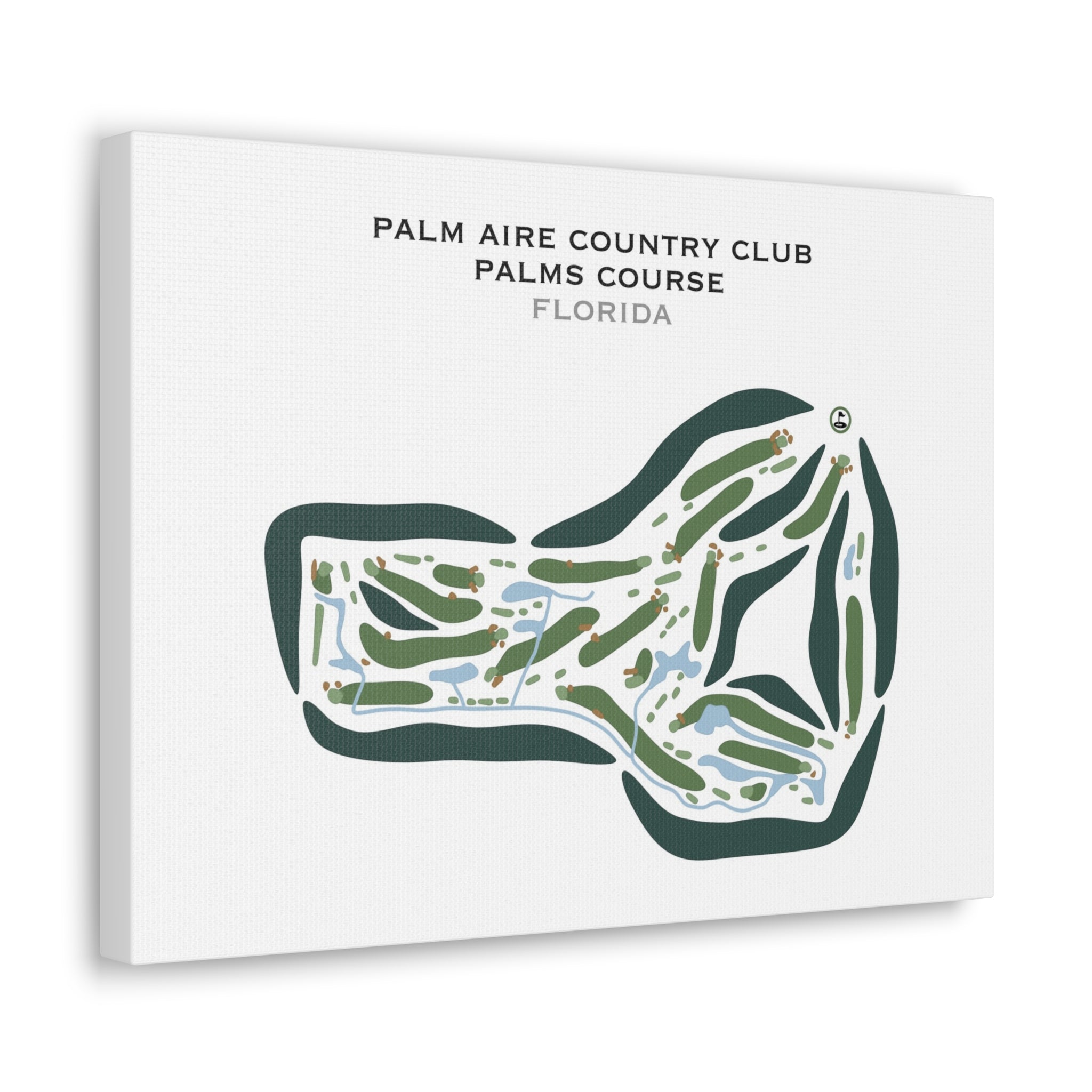 Palm Aire Country Club - Palms Course, Florida - Printed Golf Courses