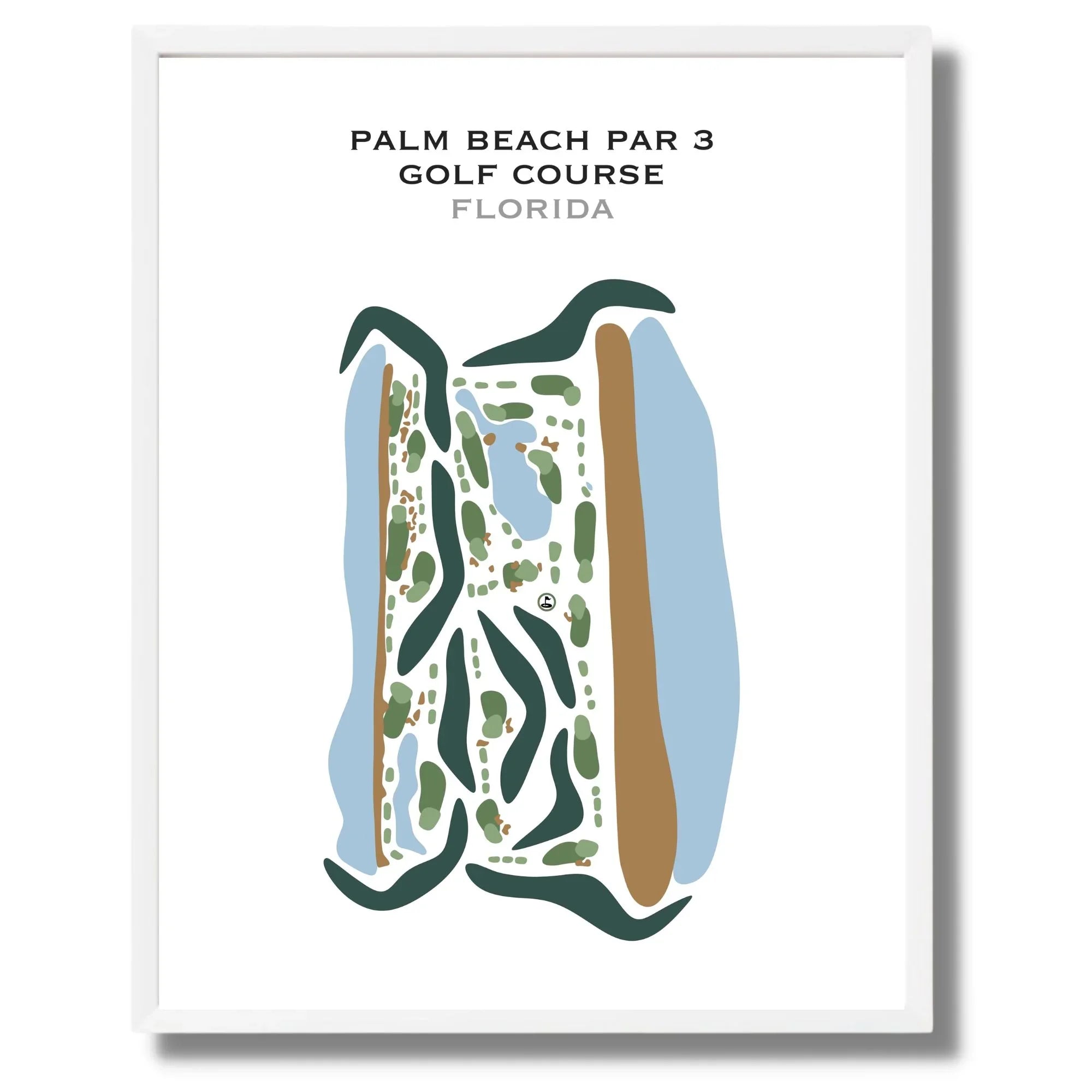 Palm Beach Par 3, Florida - Printed Golf Courses