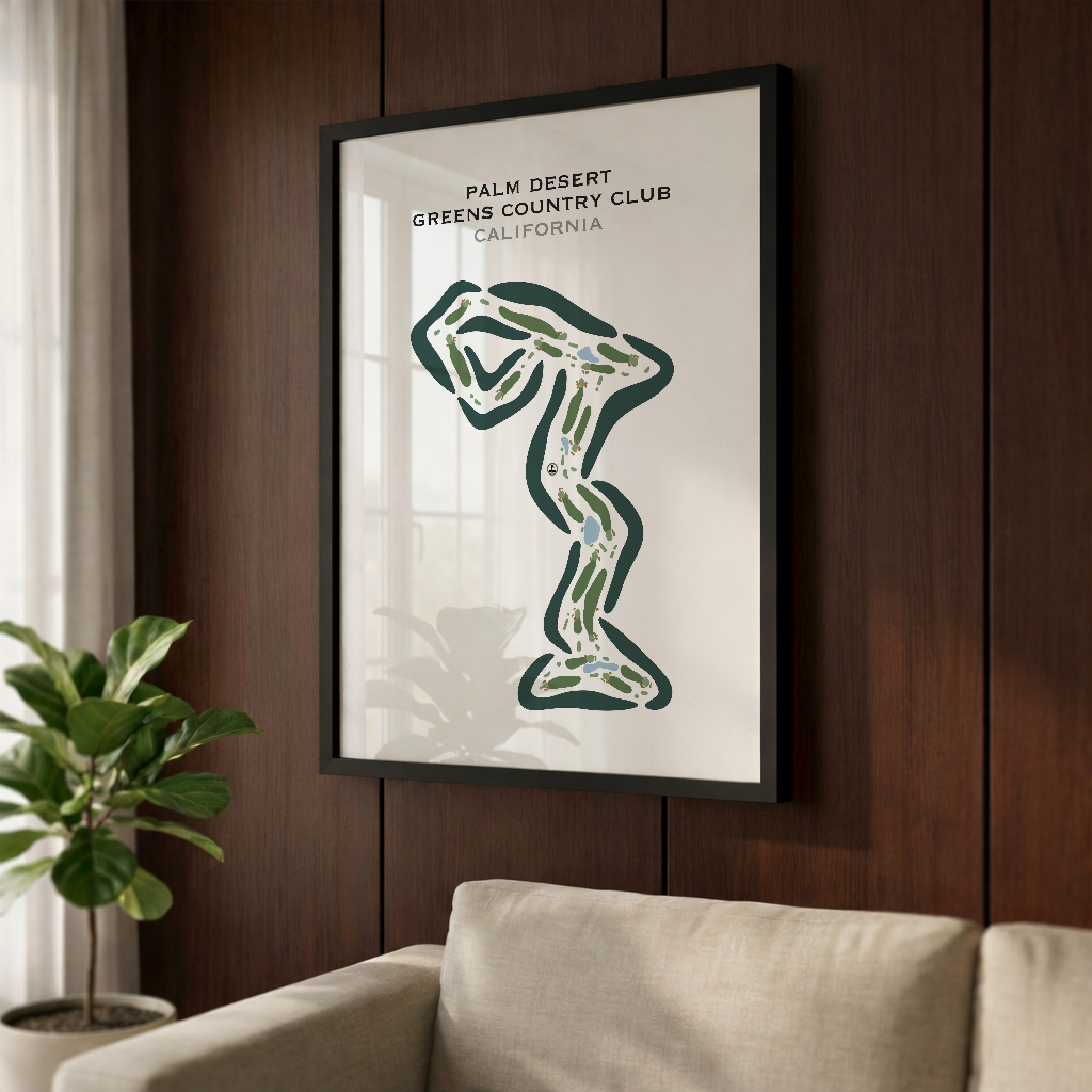 Palm Desert Greens Country Club, California - Printed Golf Course