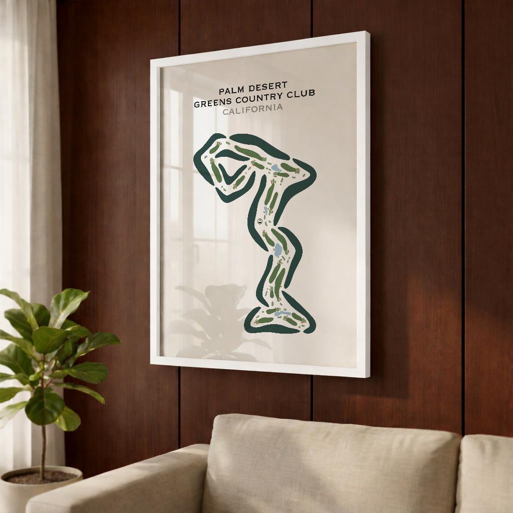 Palm Desert Greens Country Club, California - Printed Golf Course