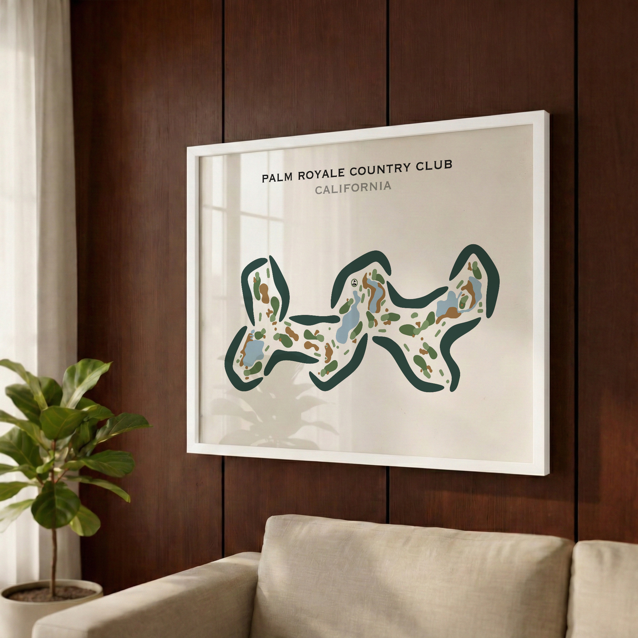 Palm Royale Country Club, California - Printed Golf Courses