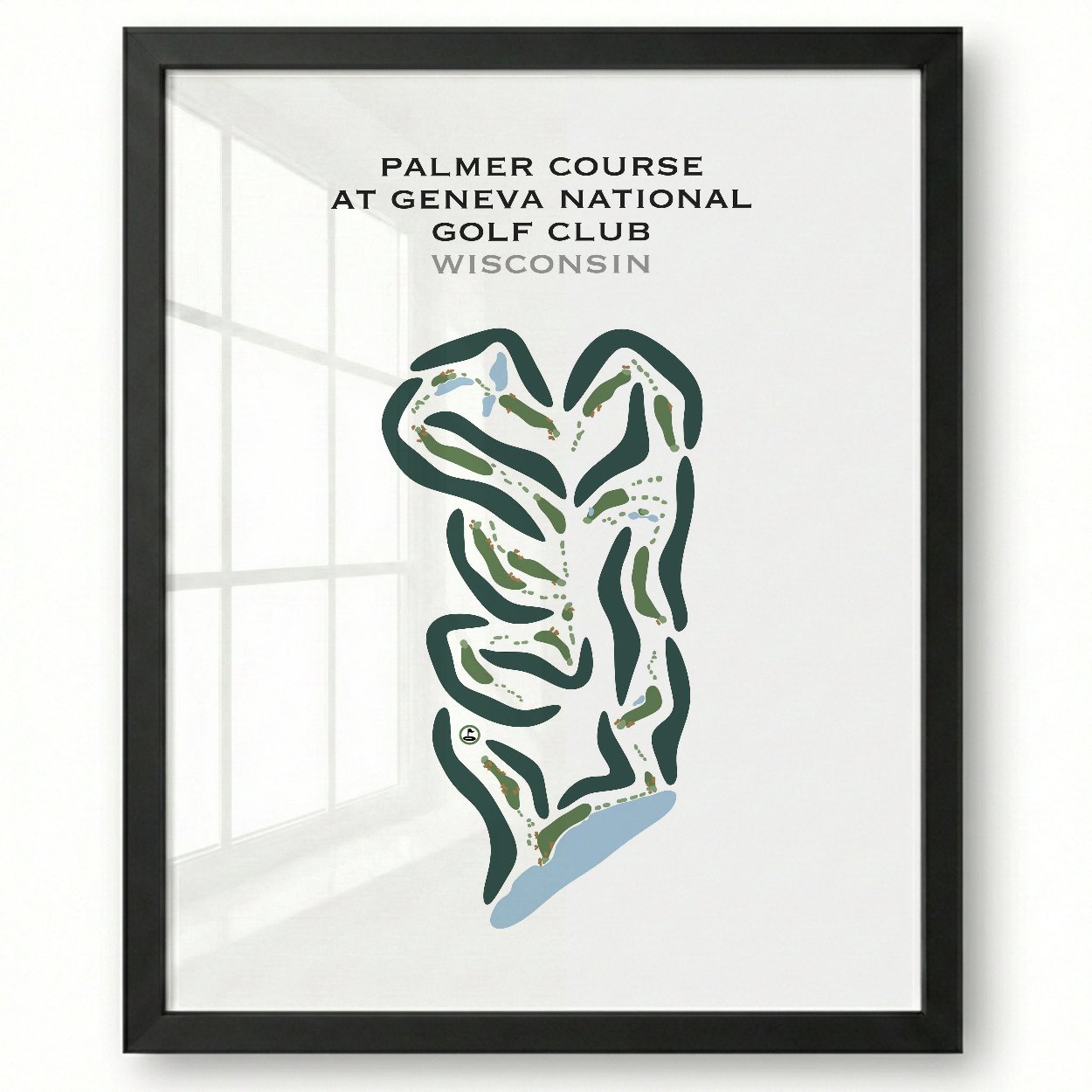 Palmer Course at Geneva National Golf Club, Wisconsin - Printed Golf Courses