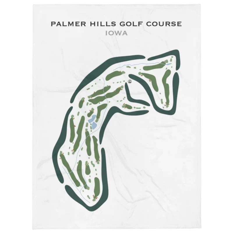Palmer Hills Golf Course, Iowa - Printed Golf Courses