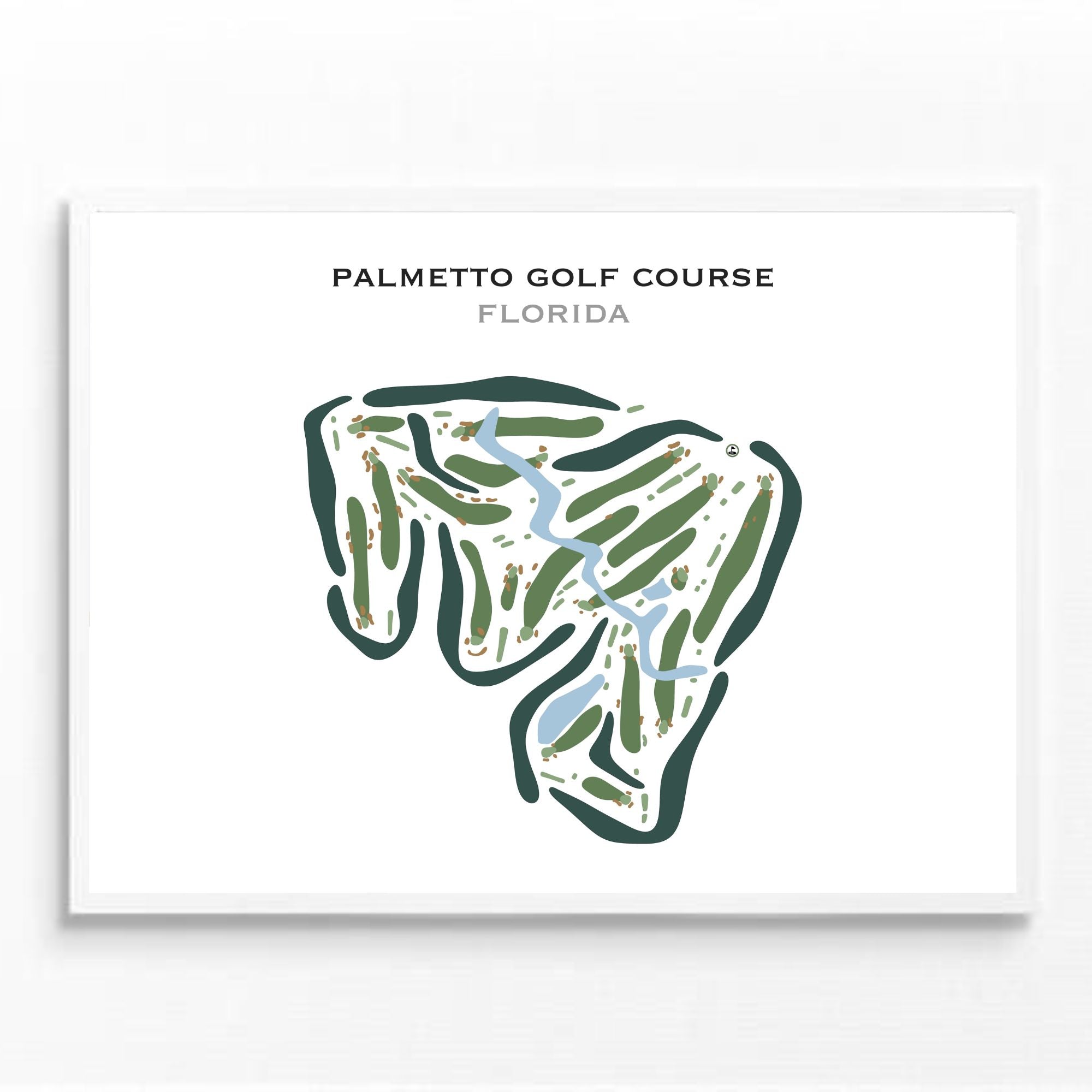 Palmetto Golf Course, Florida - Printed Golf Courses