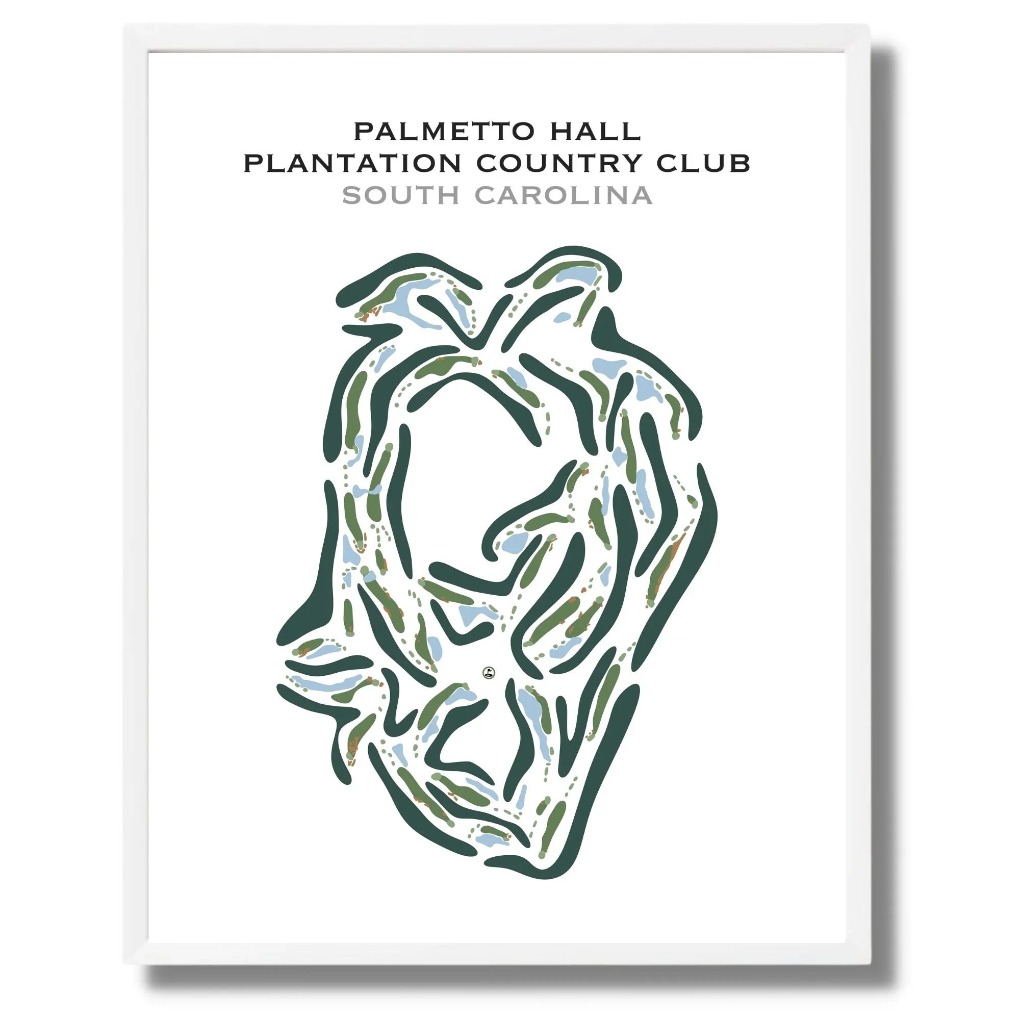 Palmetto Hall Plantation Country Club, South Carolina - Printed Golf Course