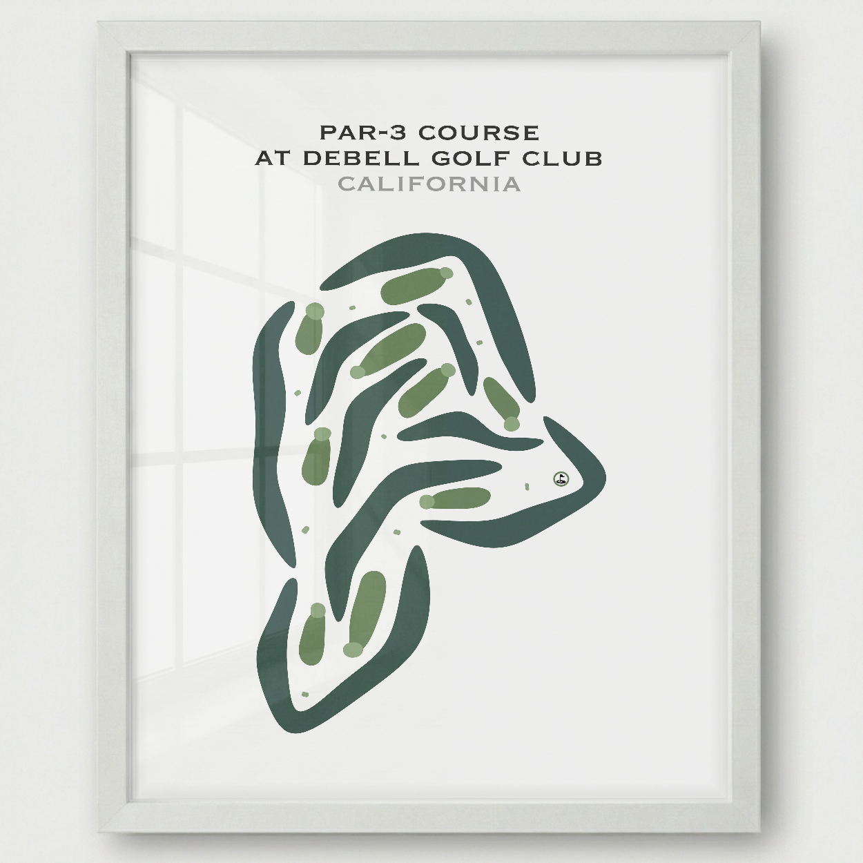Par-3 Course at DeBell Golf Club, California - Printed Golf Courses