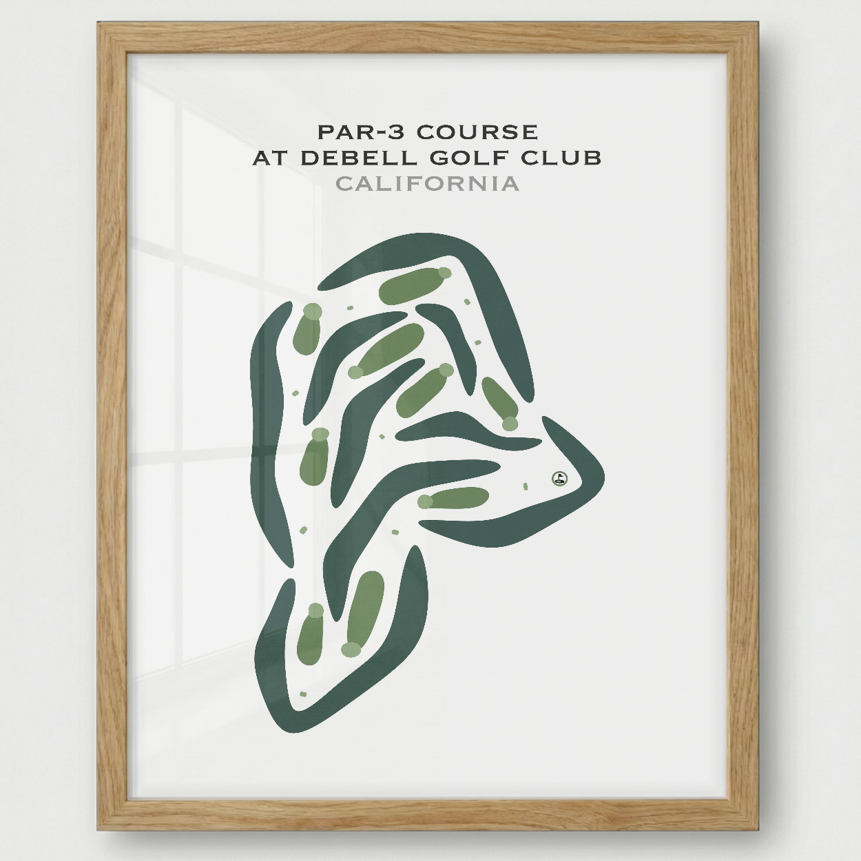 Par-3 Course at DeBell Golf Club, California - Printed Golf Courses