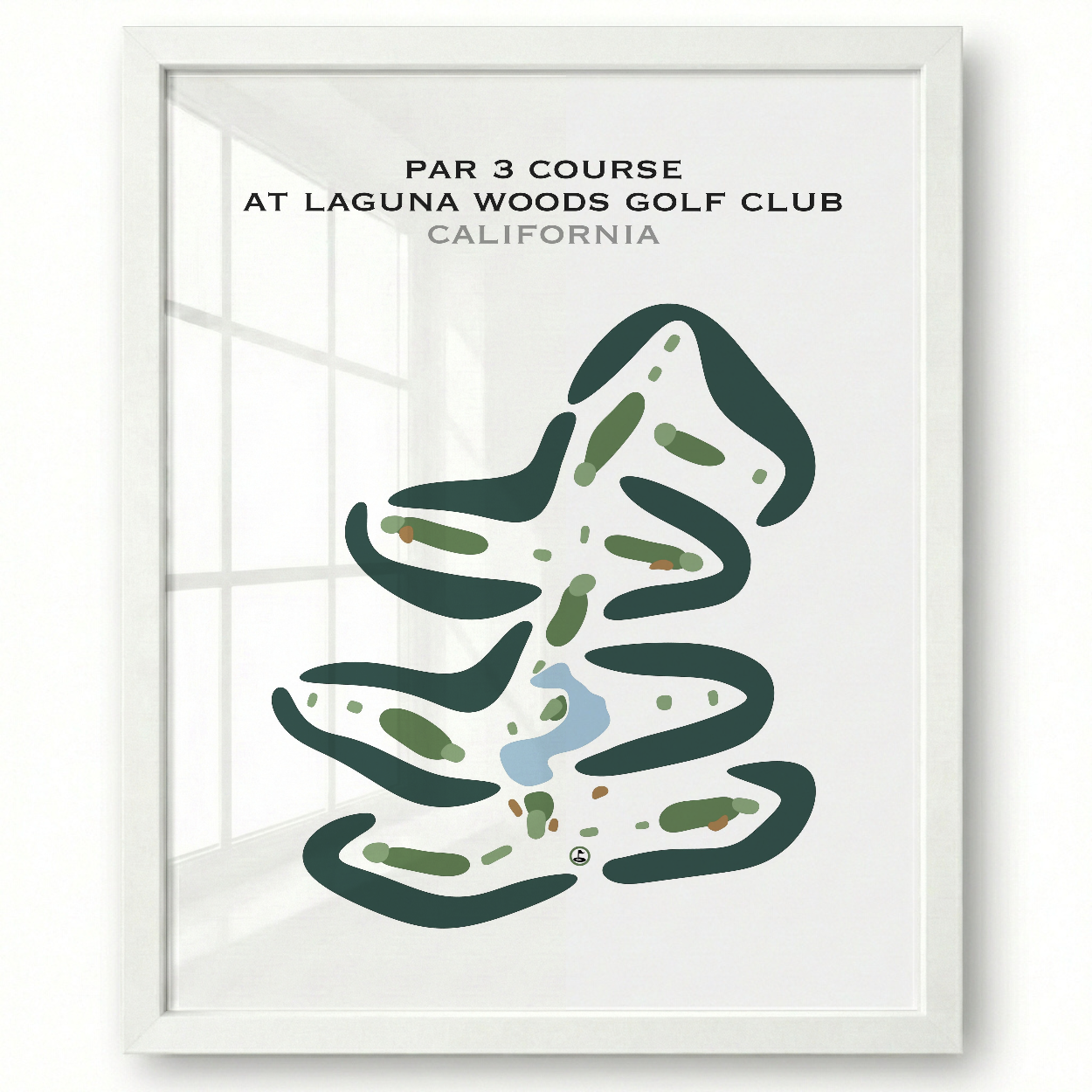 Par 3 Course at Laguna Woods Golf Club, California - Printed Golf Courses