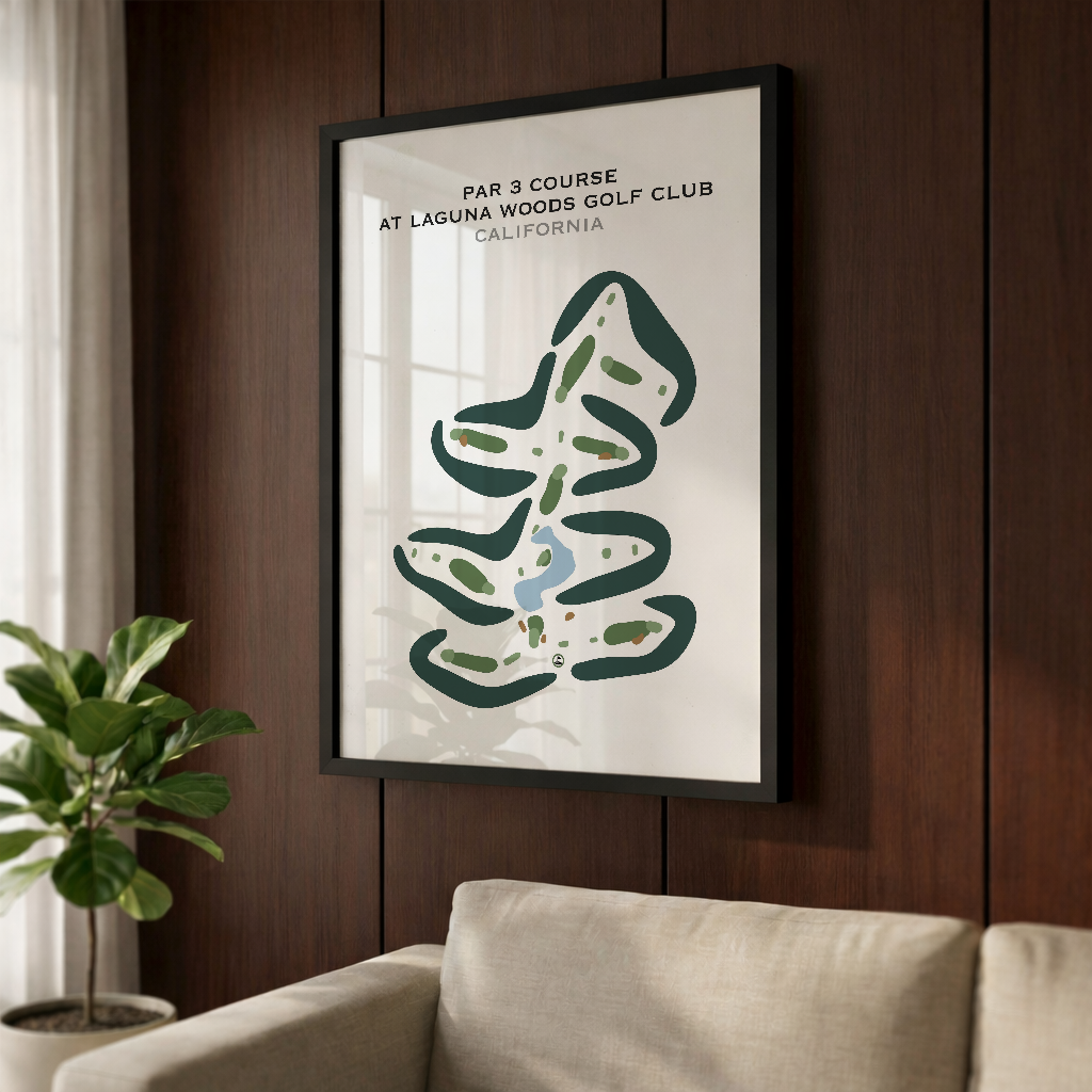 Par 3 Course at Laguna Woods Golf Club, California - Printed Golf Courses