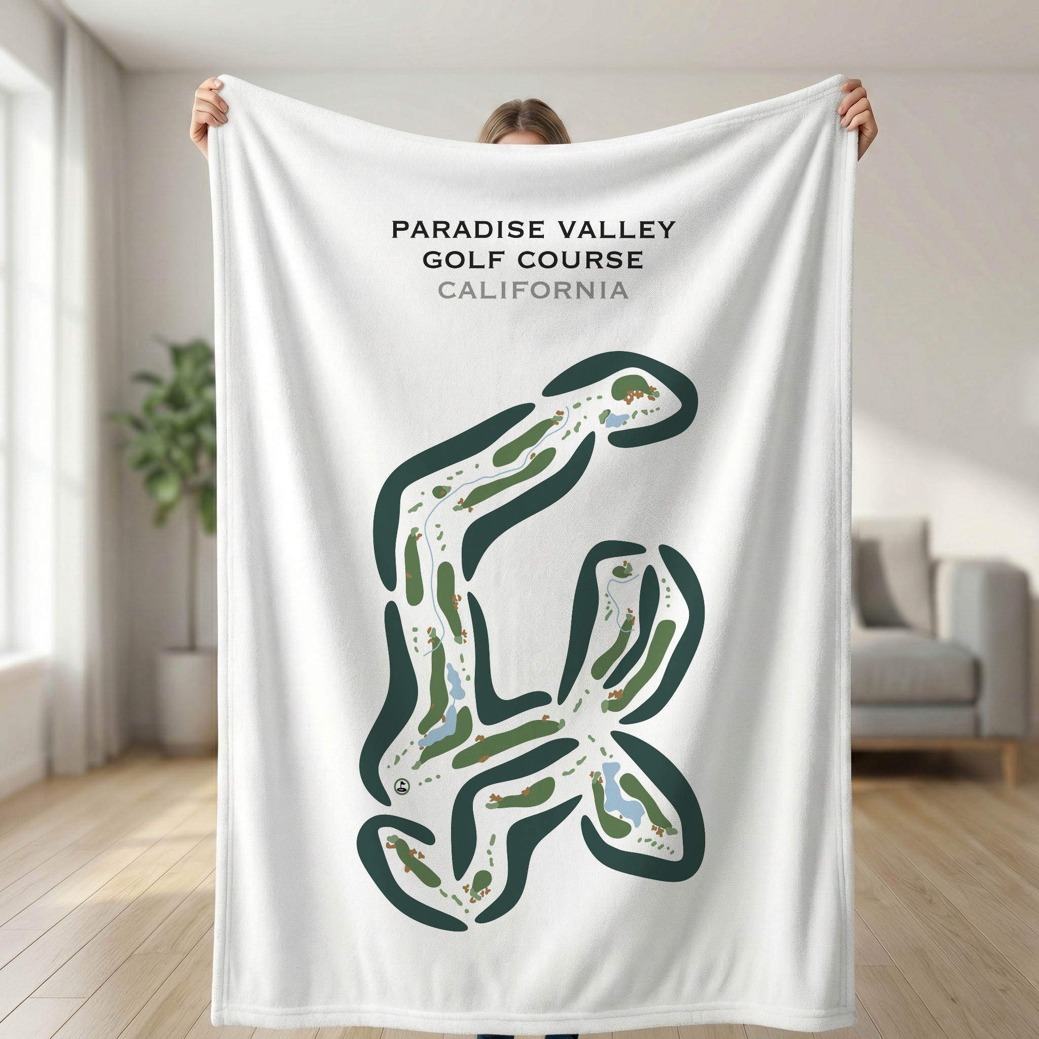 Paradise Valley Golf Course, California - Printed Golf Courses