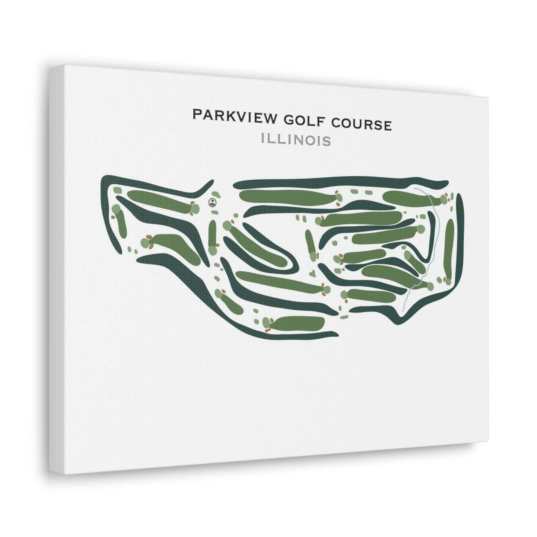 Parkview Golf Course, Illinois - Printed Golf Course