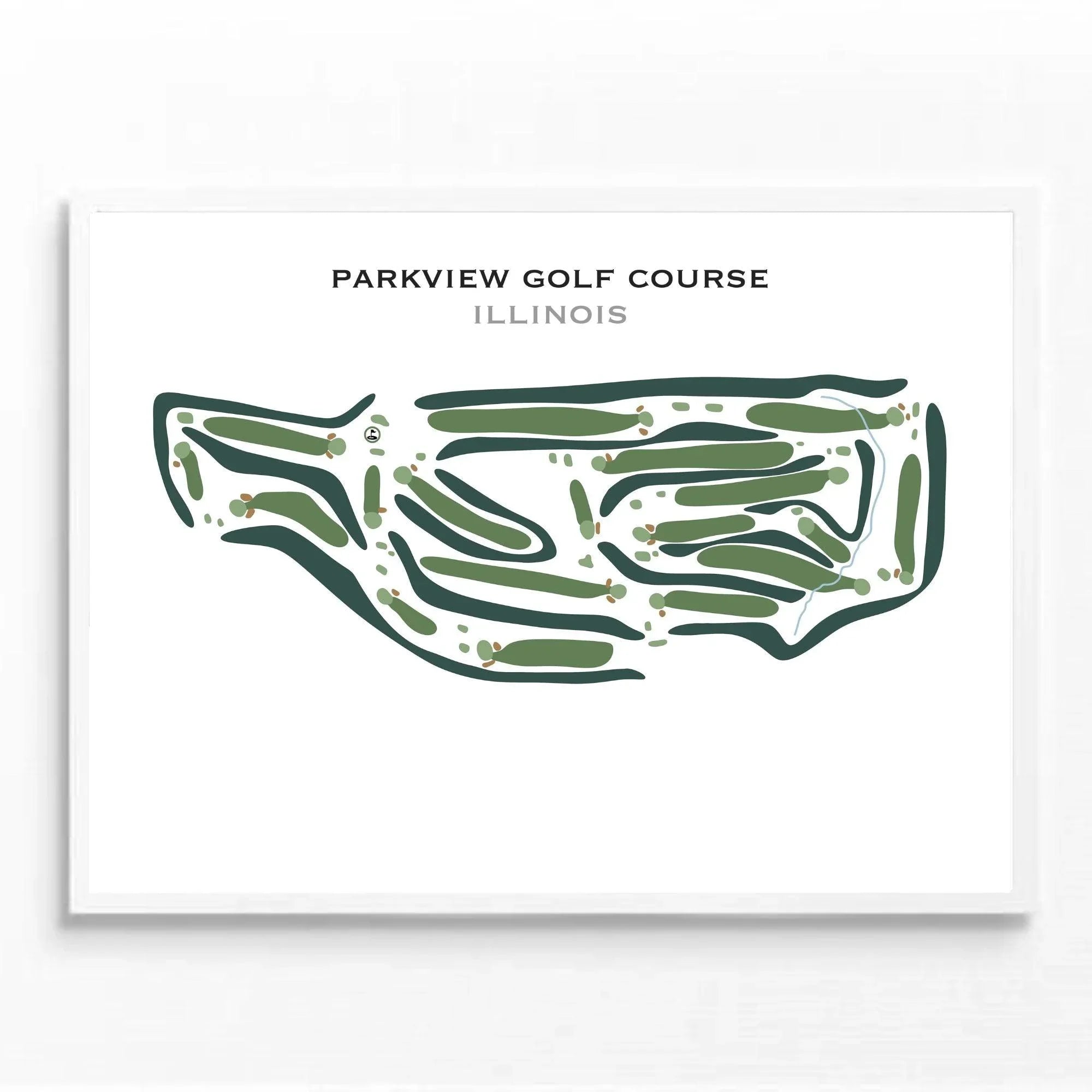Parkview Golf Course, Illinois - Printed Golf Course