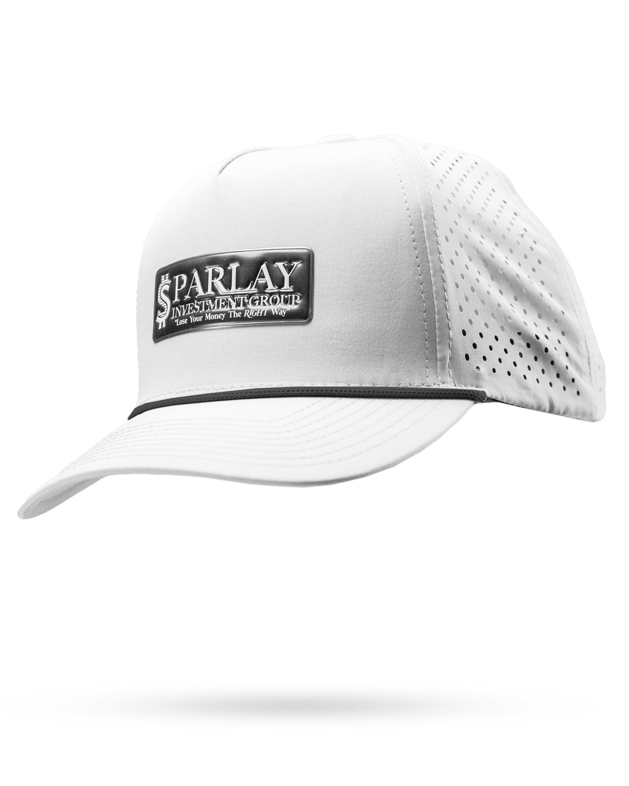 Parlay White - Perforated Rope Hat