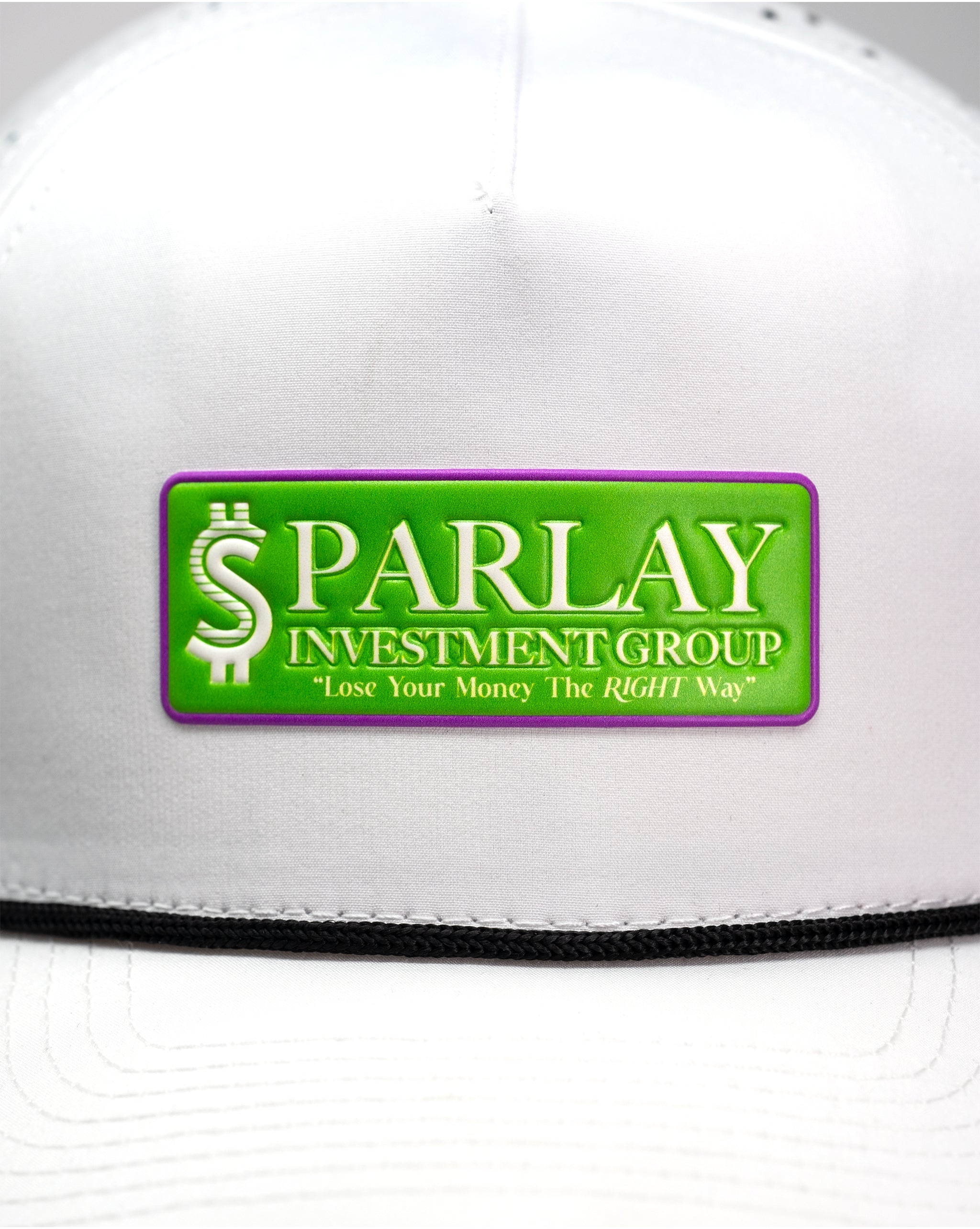 Perforated Rope Hat - Parlay Investment Group - White