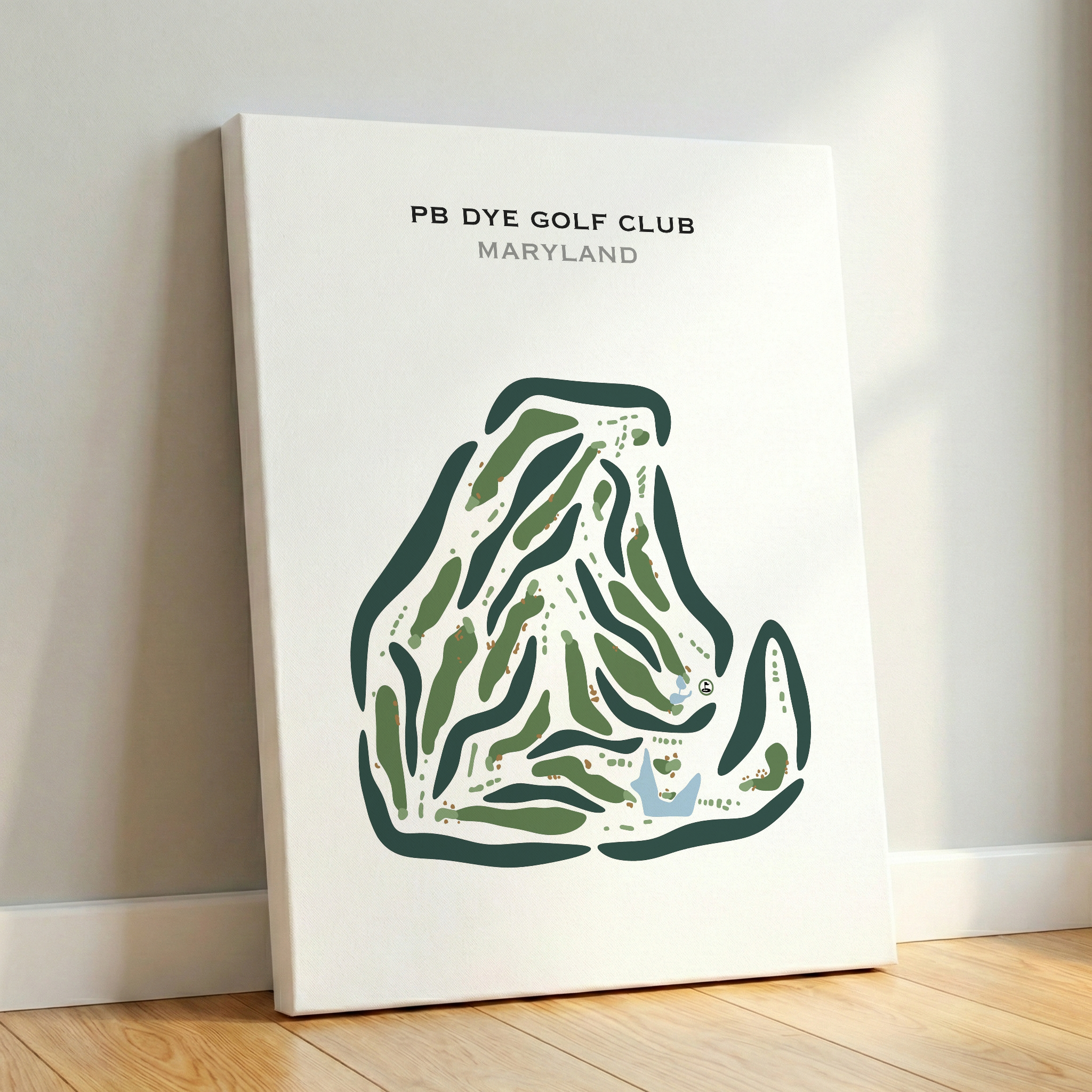 PB Dye Golf Club, Maryland - Printed Golf Courses