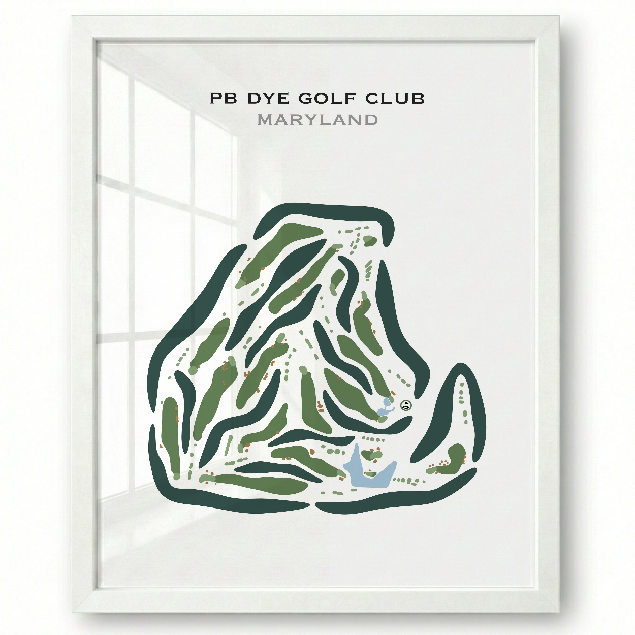 PB Dye Golf Club, Maryland - Printed Golf Courses