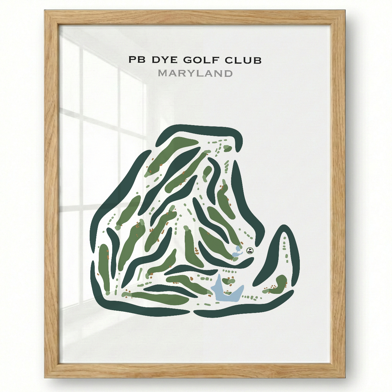PB Dye Golf Club, Maryland - Printed Golf Courses
