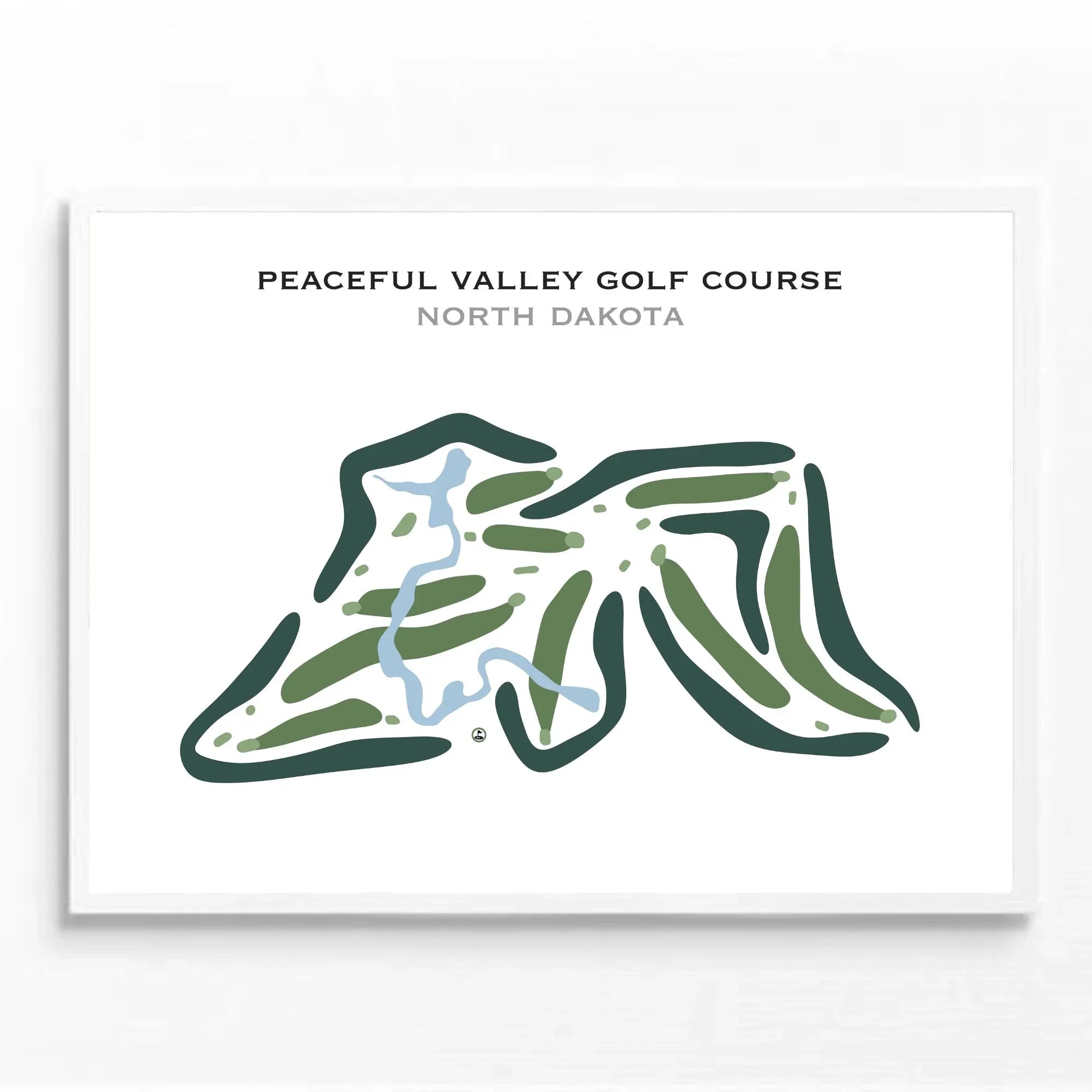 Peaceful Valley Golf Course, North Dakota - Printed Golf Courses