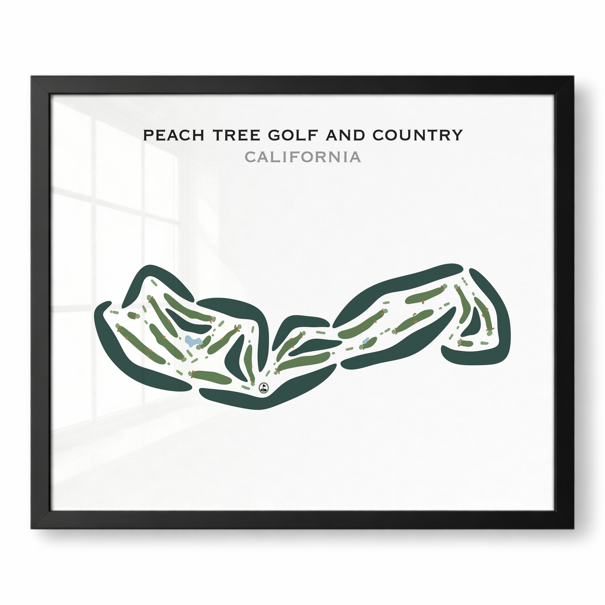 Peach Tree Golf & Country Club, California - Printed Golf Courses
