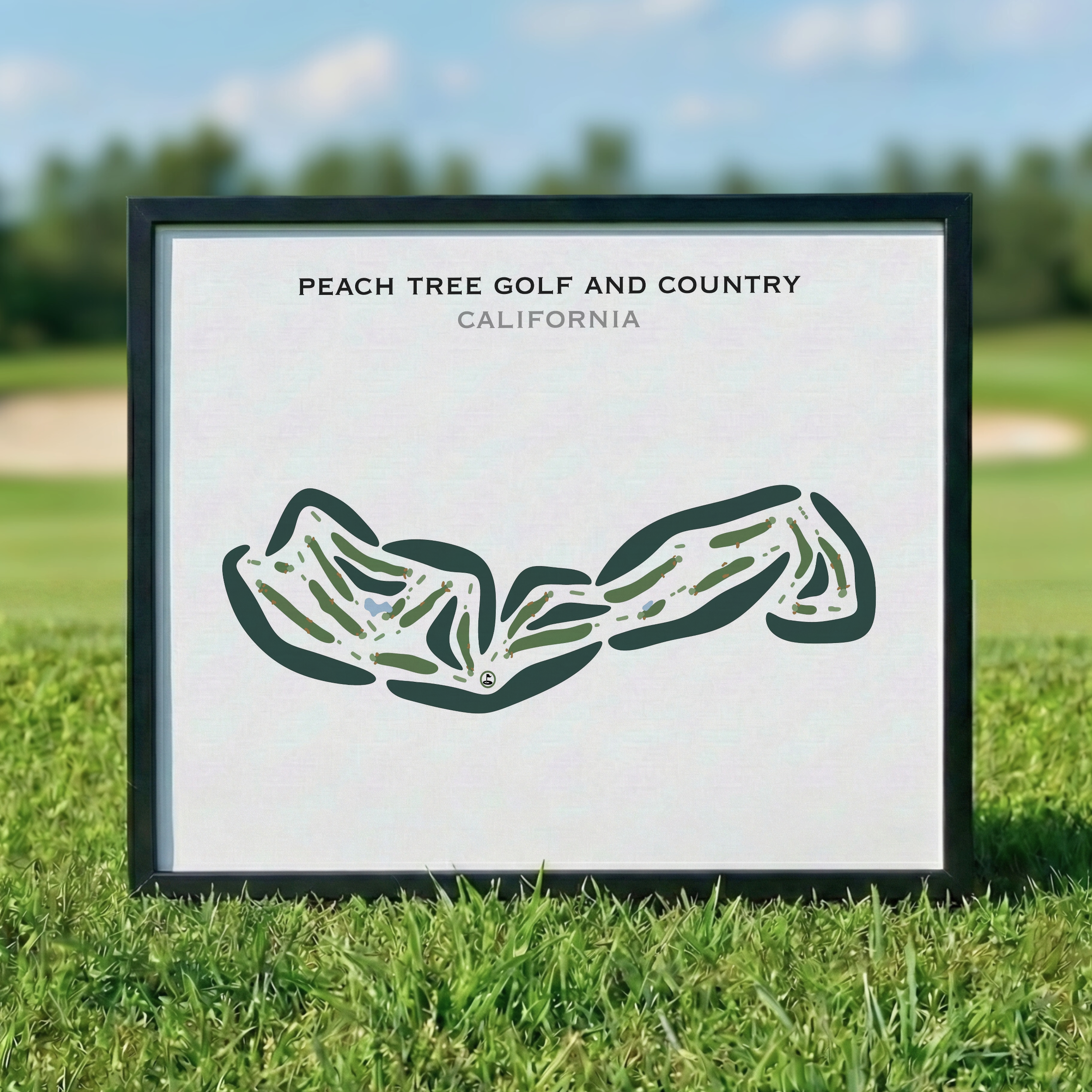Peach Tree Golf & Country Club, California - Printed Golf Courses