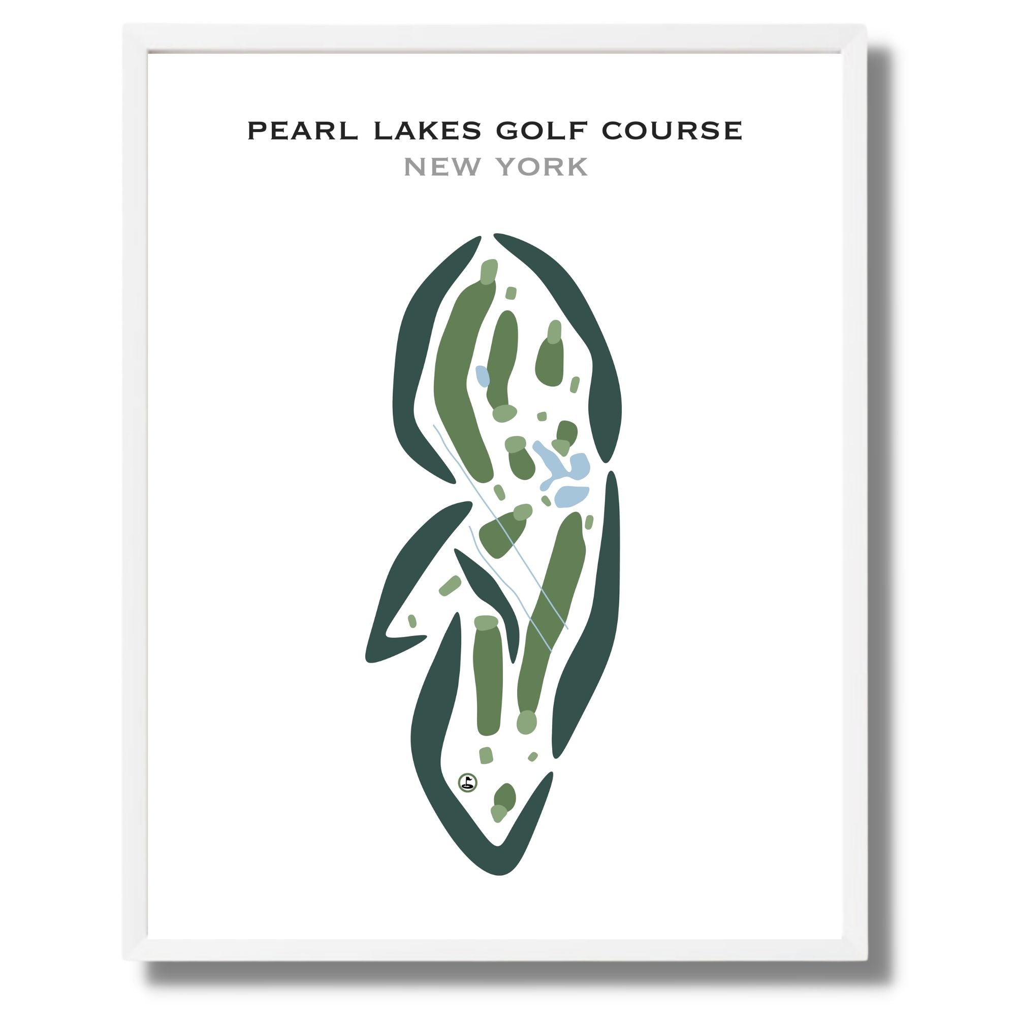 Pearl Lakes Golf Course, New York - Printed Golf Courses