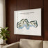 Pebble Beach Golf Links, California - Printed Golf Course