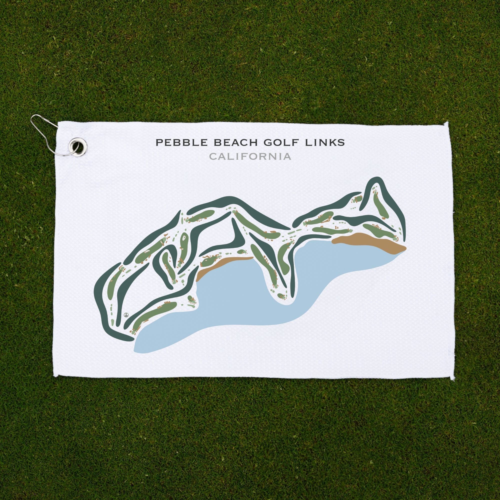 Pebble Beach Golf Links, California - Printed Golf Course