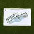 Pebble Beach Golf Links, California - Printed Golf Course