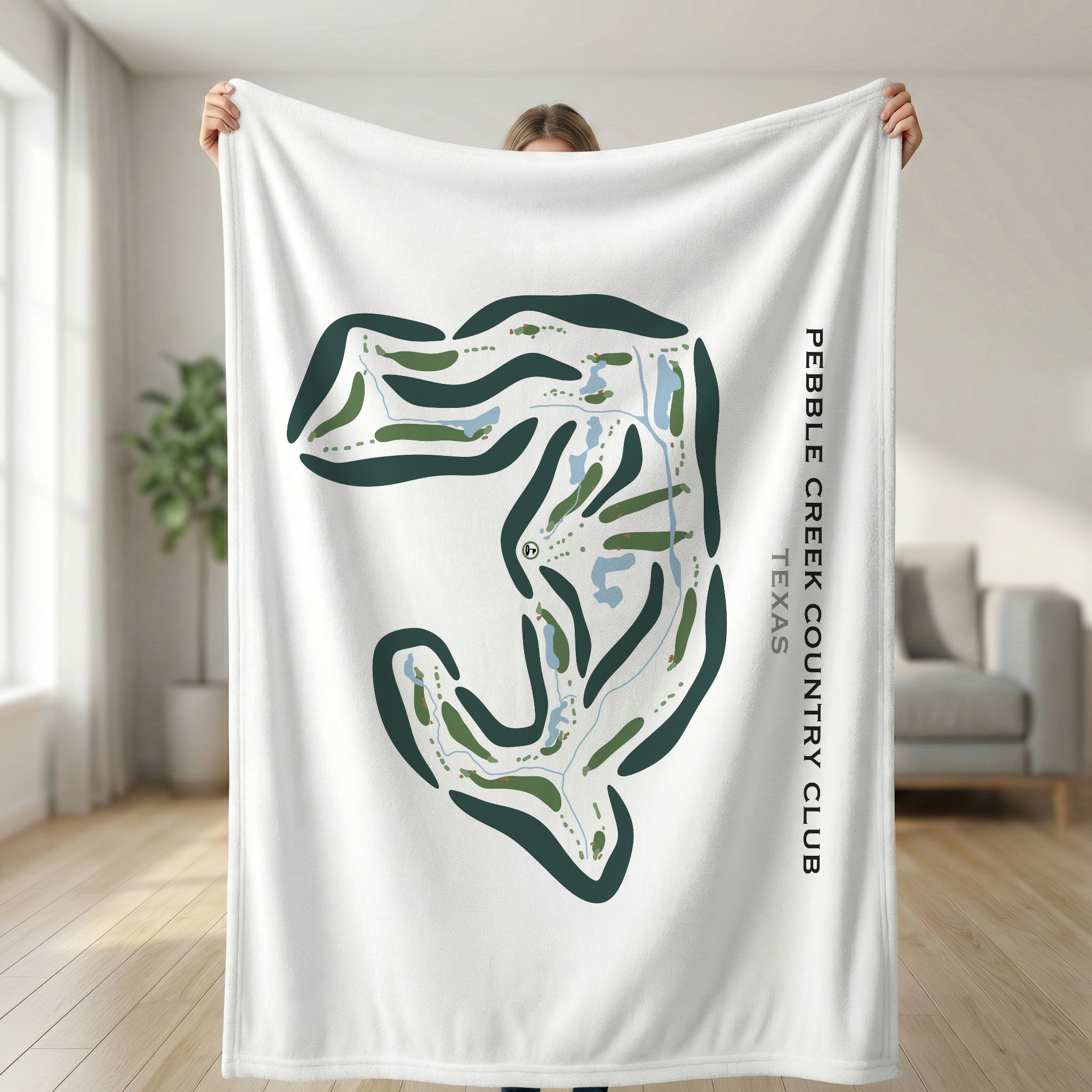 Pebble Creek Country Club, Texas - Printed Golf Courses
