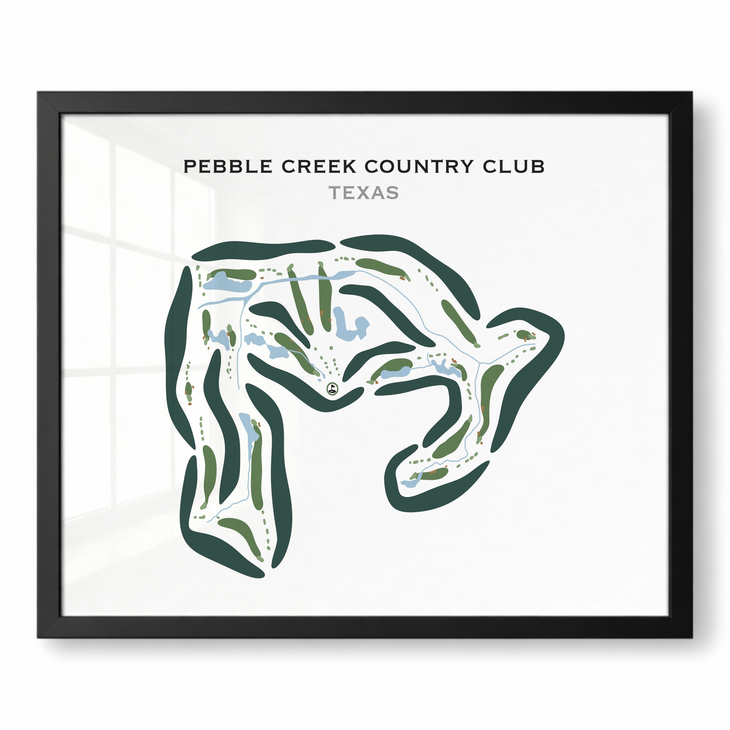 Pebble Creek Country Club, Texas - Printed Golf Courses