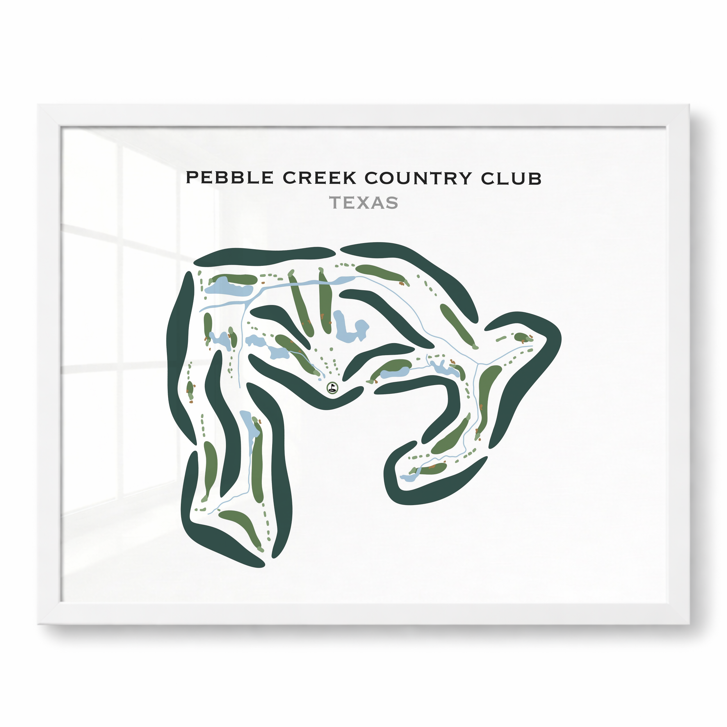 Pebble Creek Country Club, Texas - Printed Golf Courses