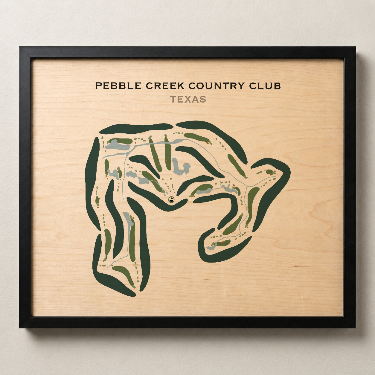 Pebble Creek Country Club, Texas - Printed Golf Courses
