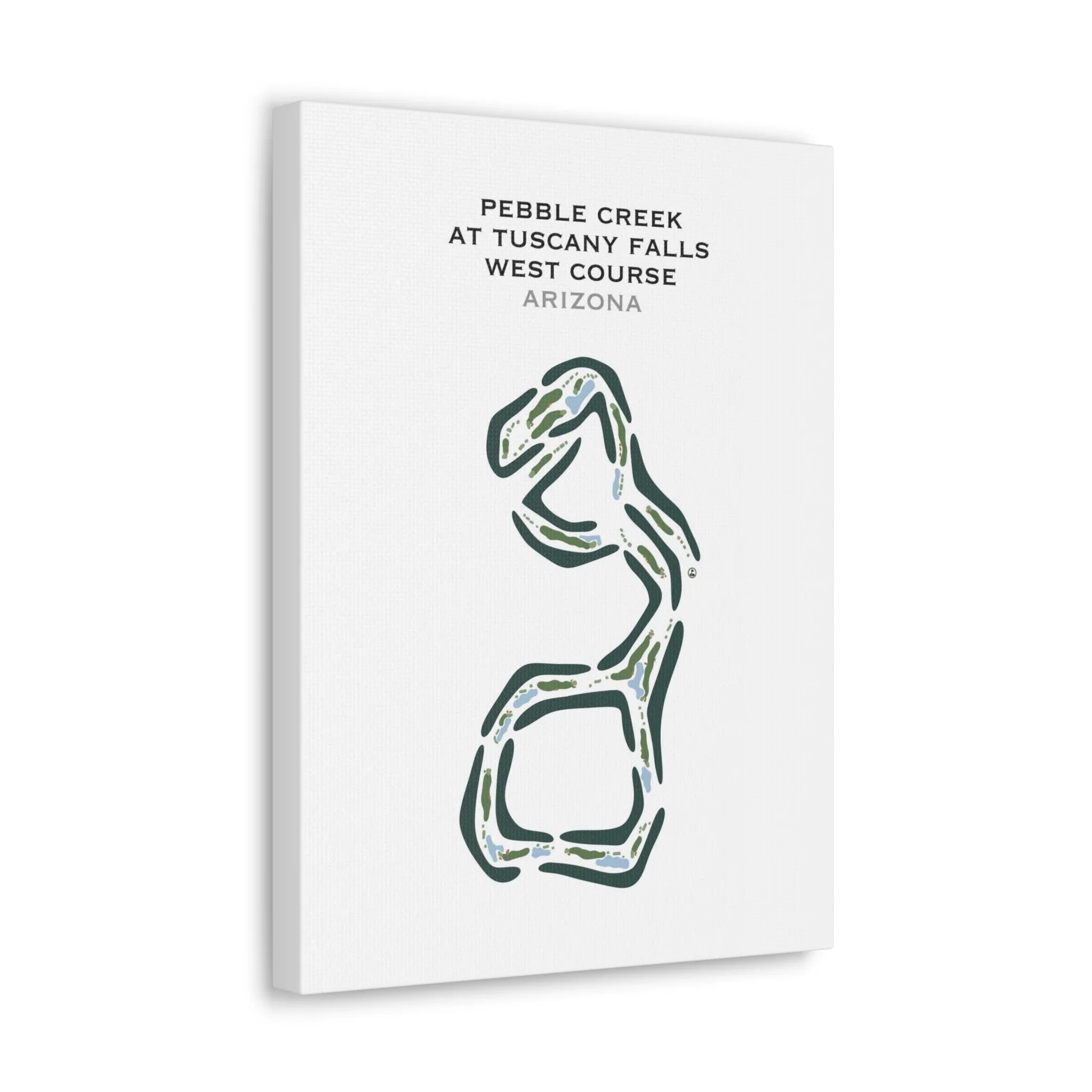 Pebble Creek at Tuscany Falls - West Course, Arizona - Printed Golf Courses