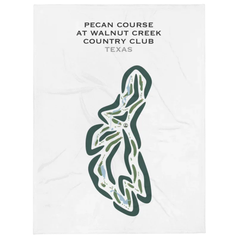 Pecan Course at Walnut Creek Country Club, Texas - Printed Golf Courses
