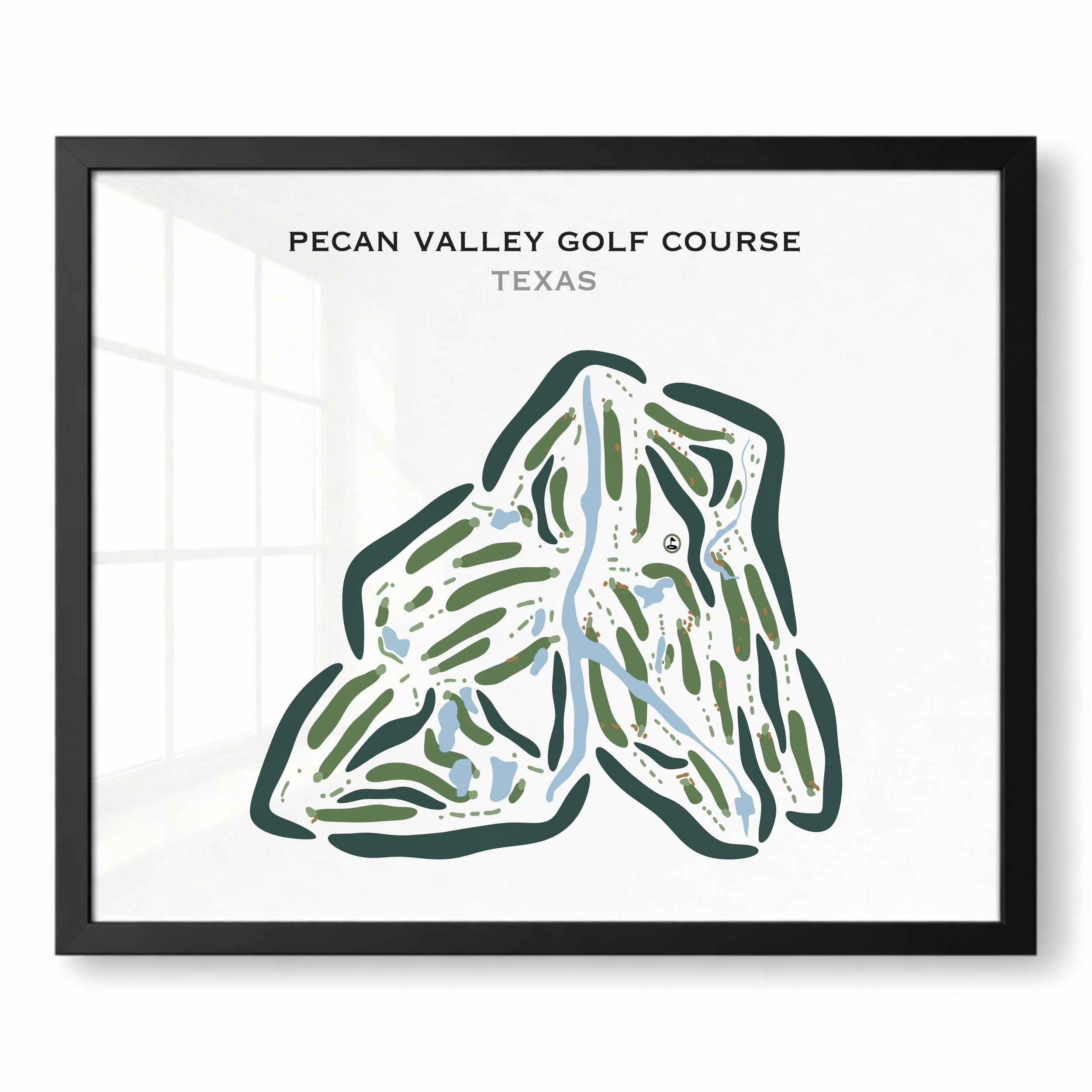 Pecan Valley Golf Course, Texas - Printed Golf Courses