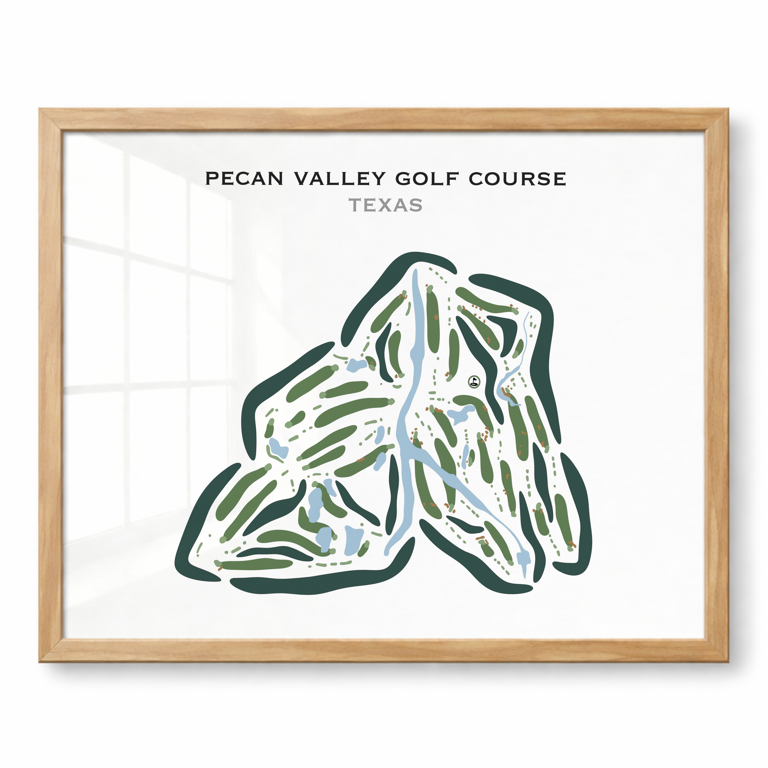 Pecan Valley Golf Course, Texas - Printed Golf Courses