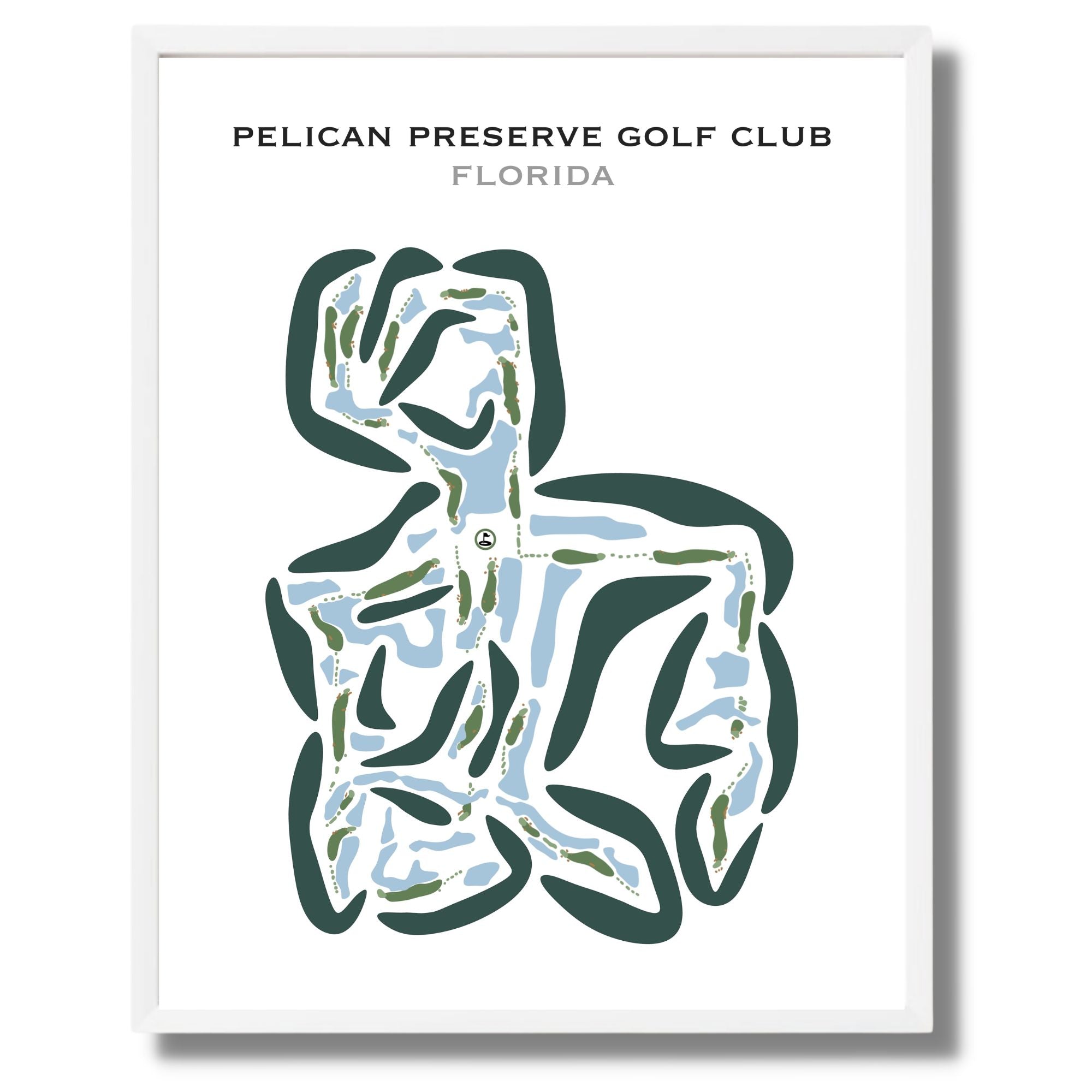Pelican Preserve Golf Club, Florida - Printed Golf Courses