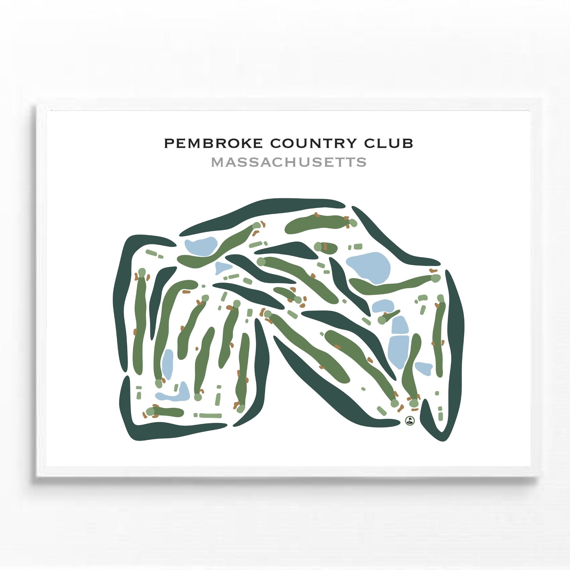 Pembroke Country Club, Massachusetts - Printed Golf Courses