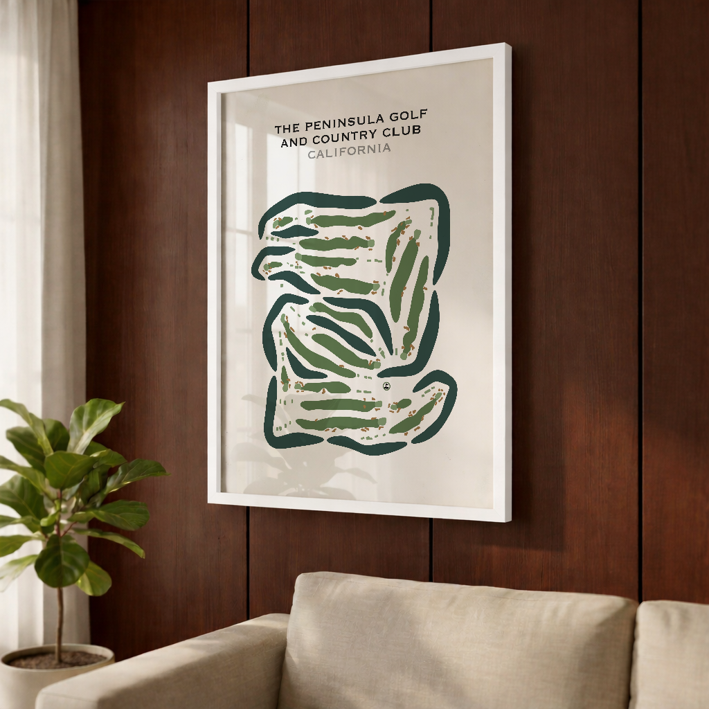 The Peninsula Golf & Country Club, California - Printed Golf Courses