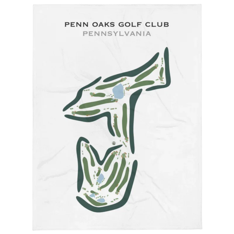 Penn Oaks Golf Club, Pennsylvania - Printed Golf Course