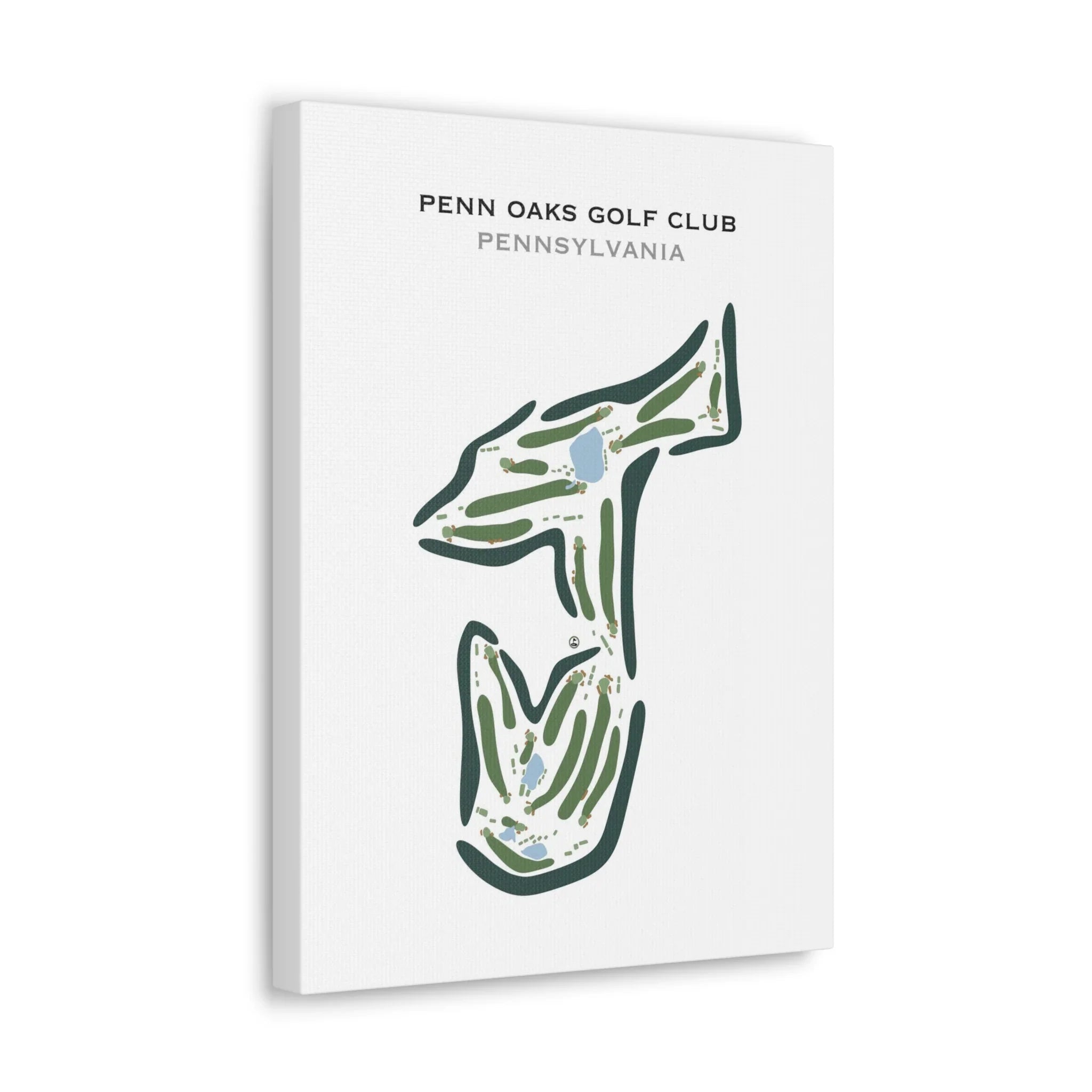Penn Oaks Golf Club, Pennsylvania - Printed Golf Course