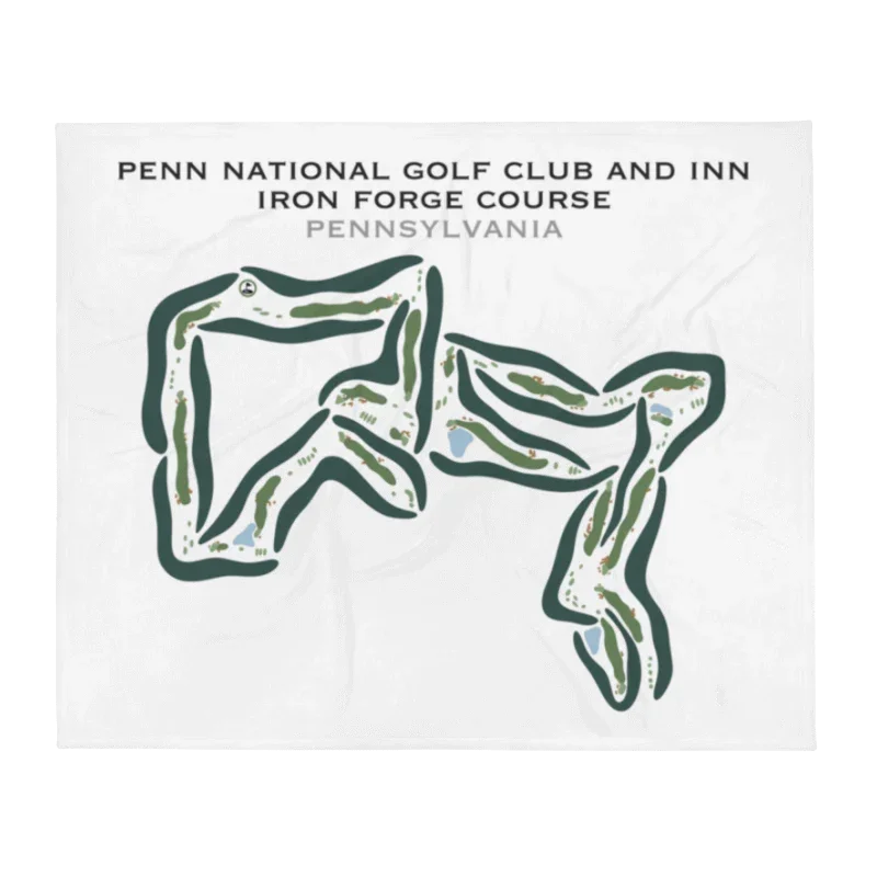 Penn National Golf Club & Inn Iron Forge Course, Pennsylvania - Printed Golf Courses