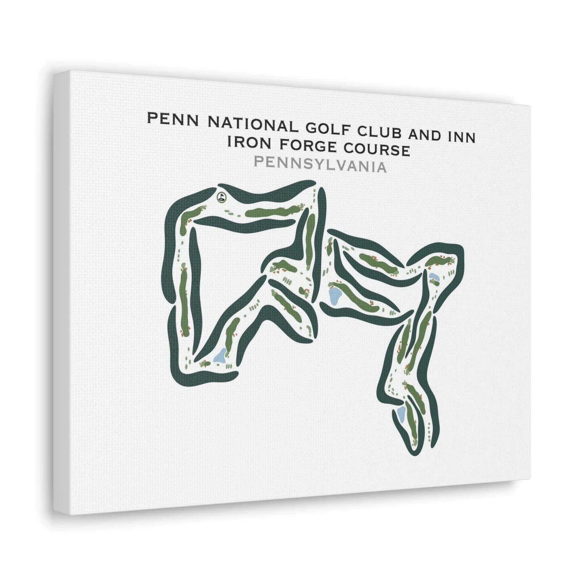 Penn National Golf Club & Inn Iron Forge Course, Pennsylvania - Printed Golf Courses