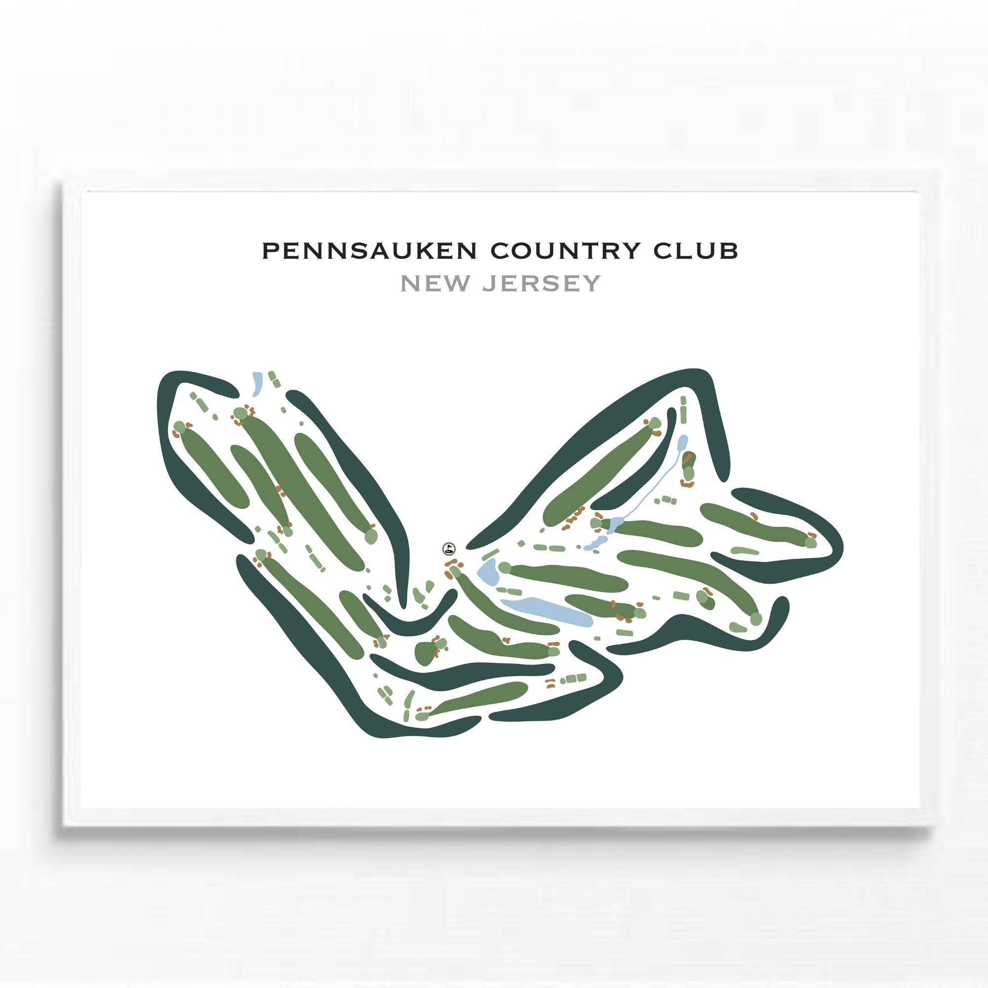 Pennsauken Country Club, New Jersey - Printed Golf Courses