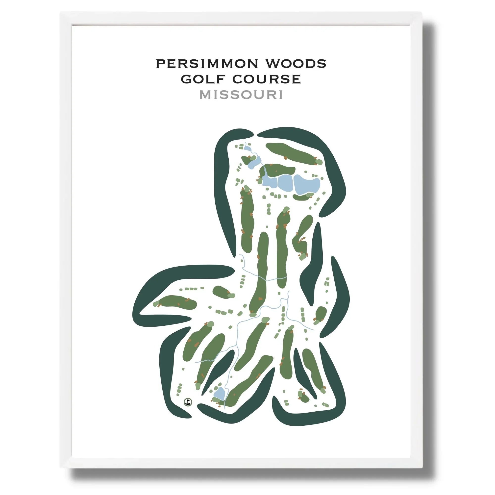 Persimmon Woods Golf Club, Missouri - Printed Golf Courses