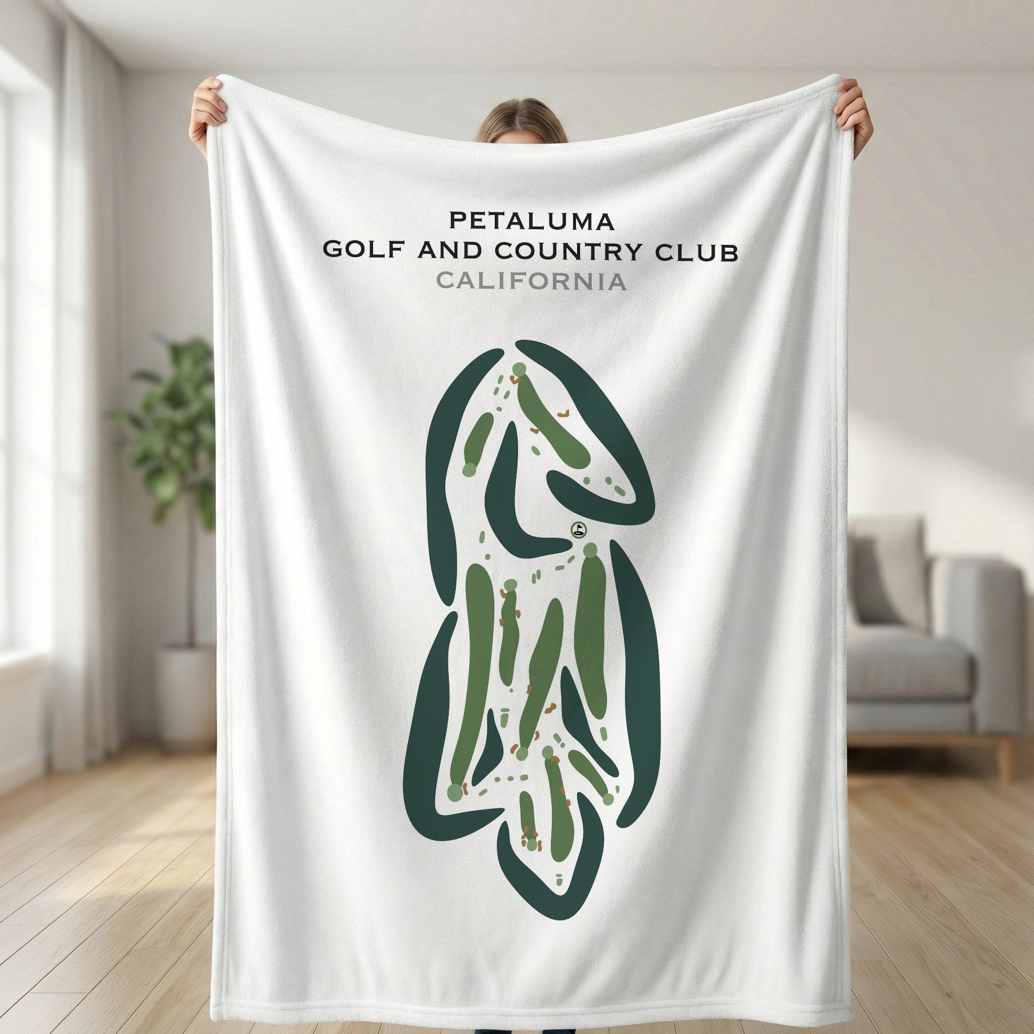 Petaluma Golf & Country Club, California - Printed Golf Course
